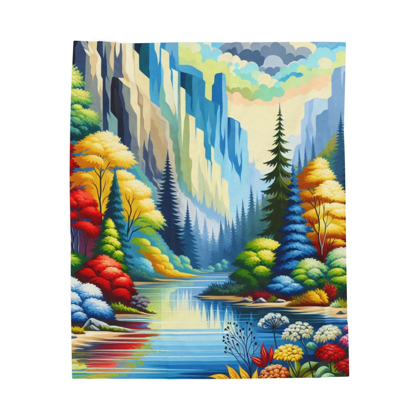 Kaleidoscope Canyon Retreat- Plush Blanket