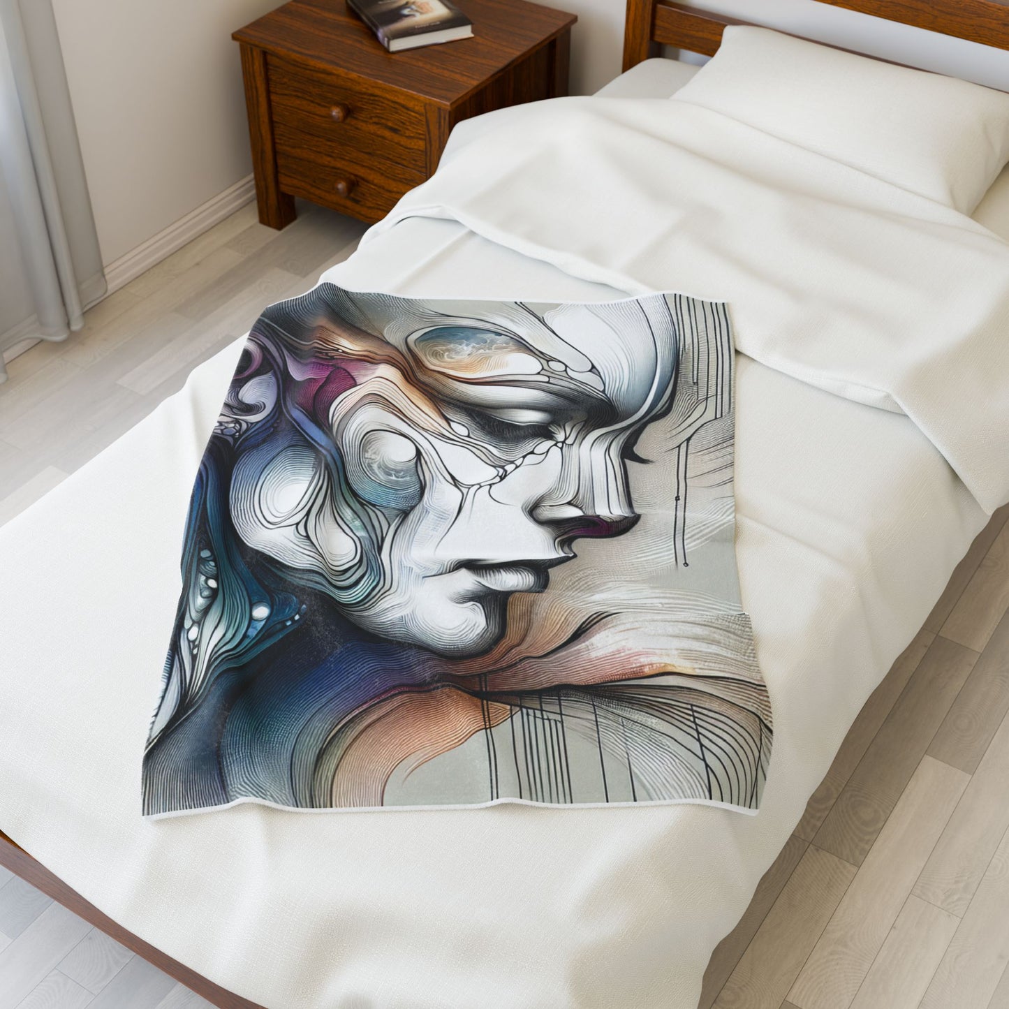 Abstract Contemplation- Plush Blanket