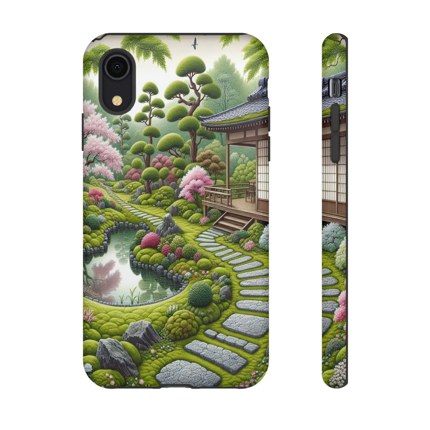 Custom ProtectivePeaceful Garden RetreatIphone Case Compatible With Iphone 16 15 14 - Phone Cover