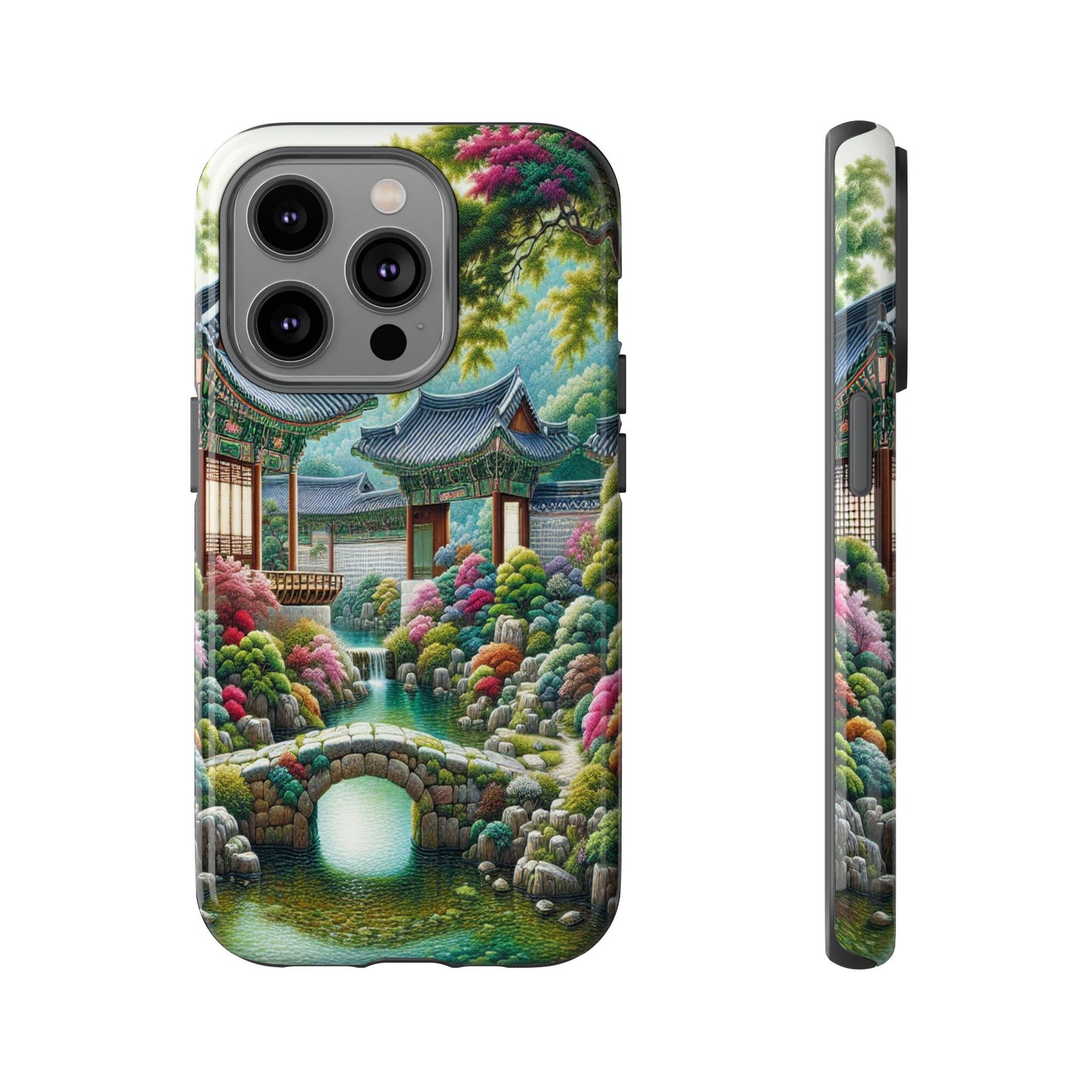 Custom ProtectiveTranquil Garden RetreatIphone Case Compatible With Iphone 16 15 14 - Phone Cover