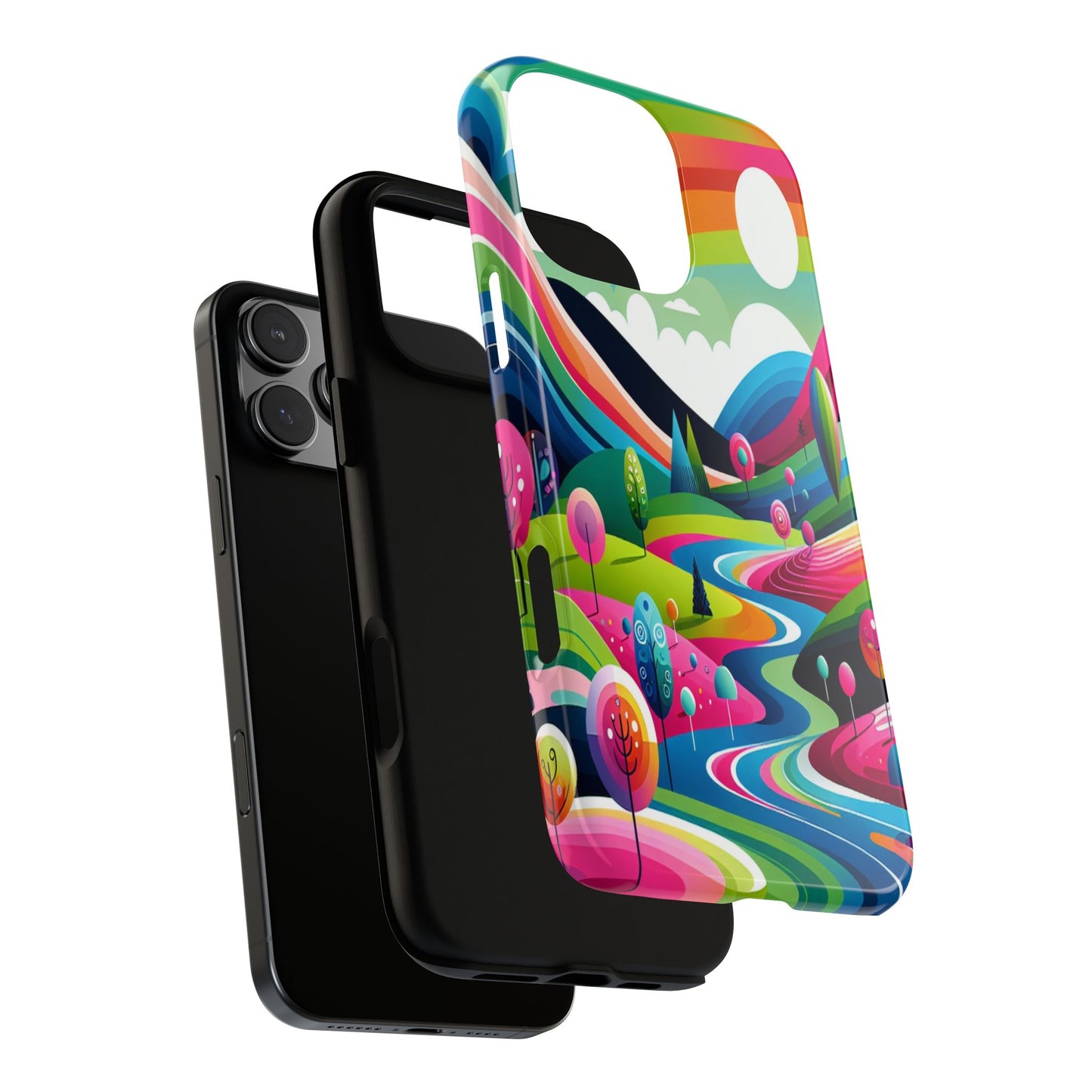 Colorful Landscape Journey - Phone Case