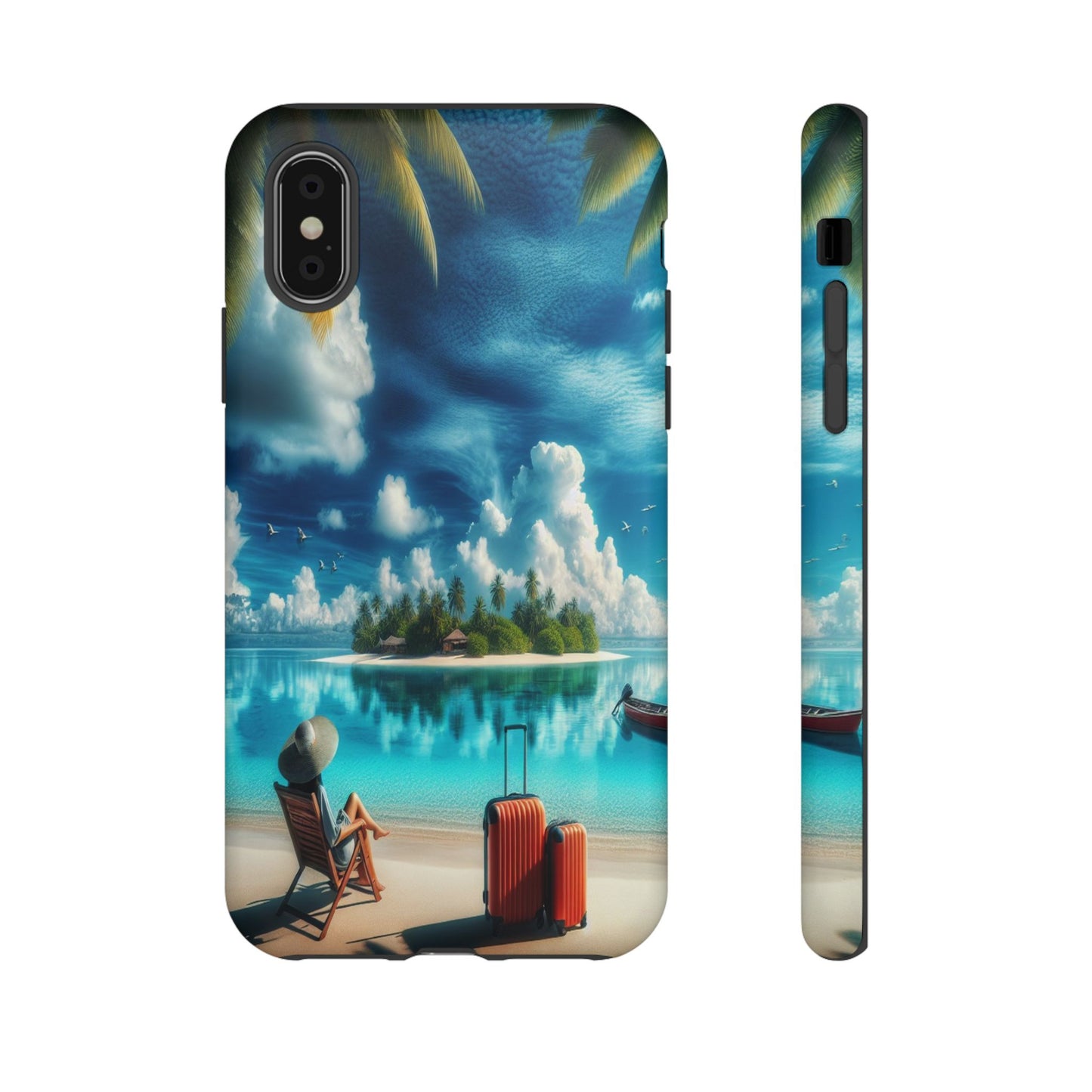 Custom ProtectiveIsland Escape in ParadiseIphone Case Compatible With Iphone 16 15 14 - Phone Cover