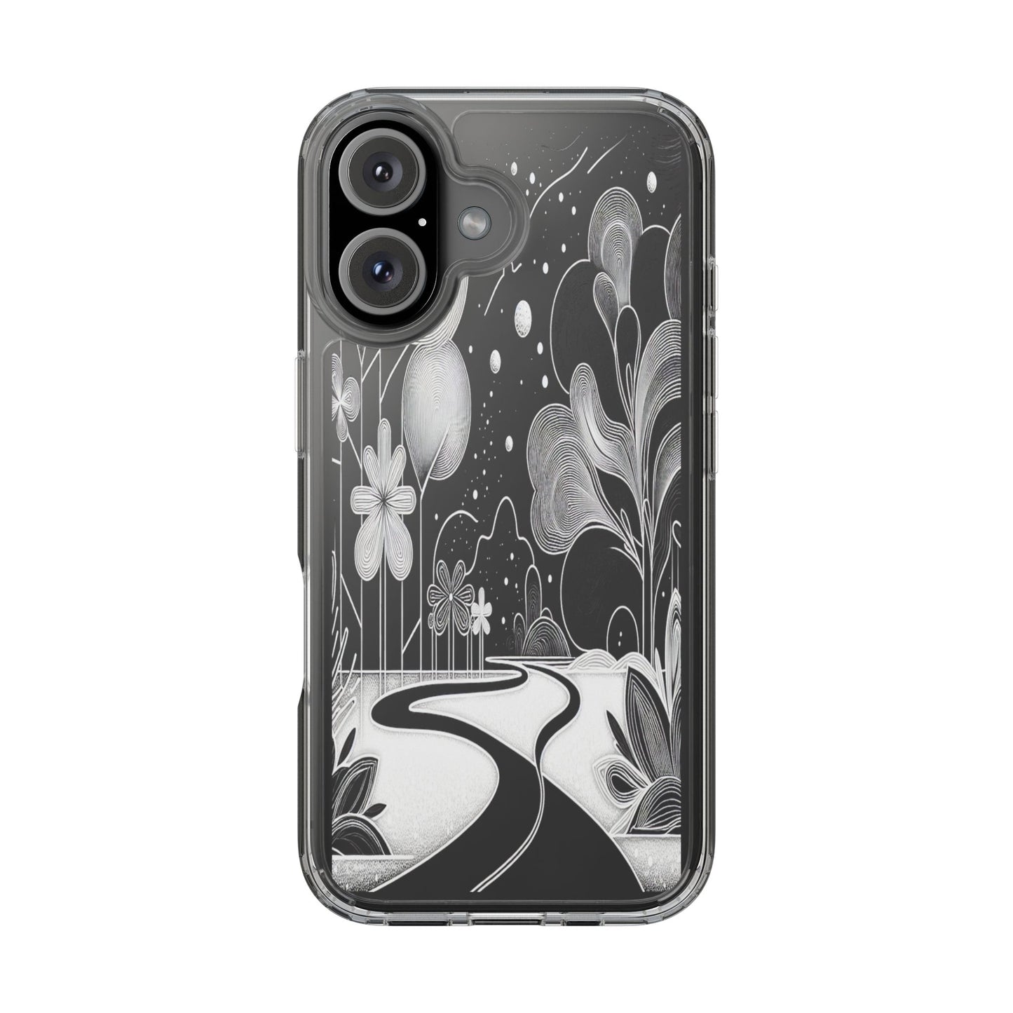 Transparent Pathway to Imagination Iphone Case Compatible With Iphone 16 15 14 - Clear Phone Cover