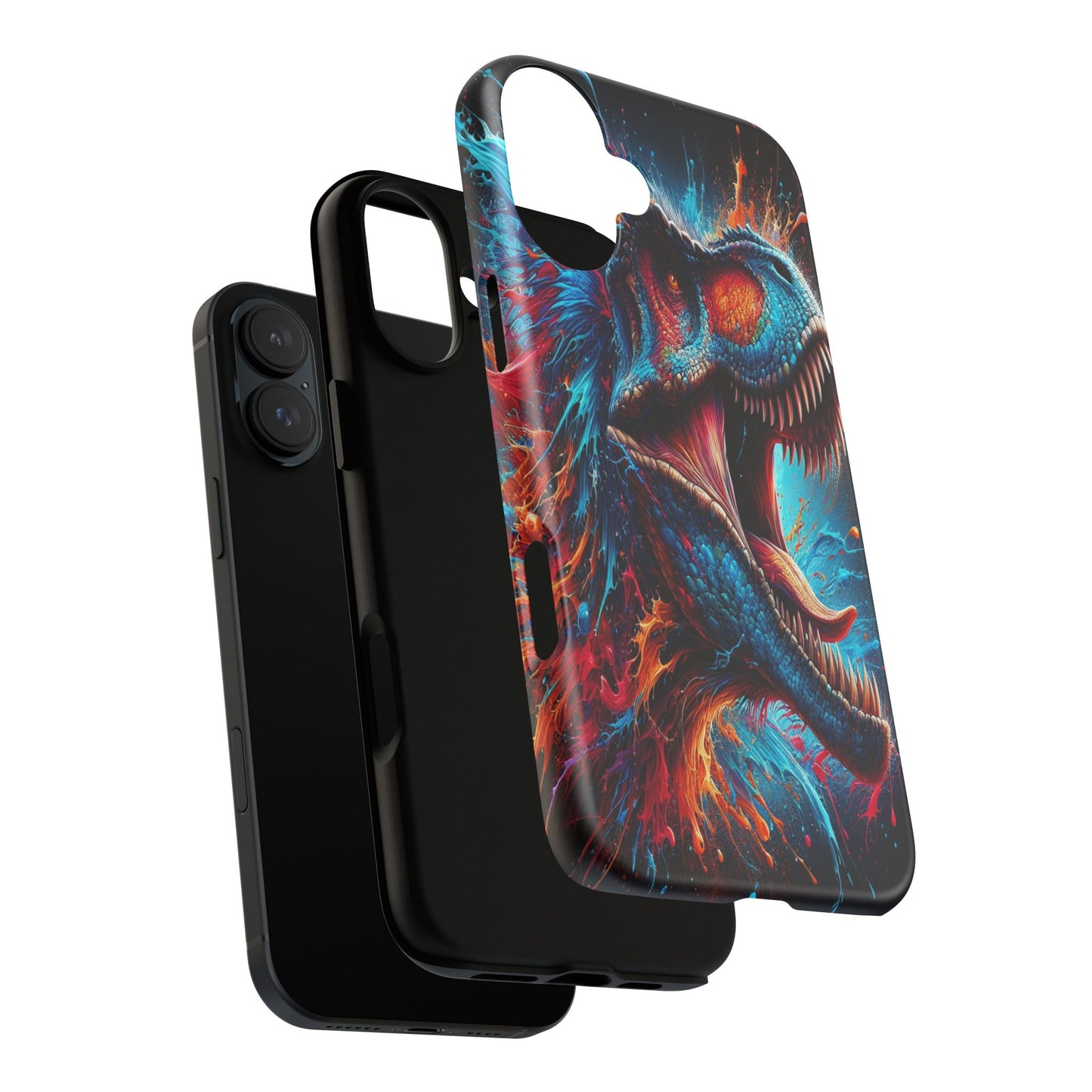 Colorburst Dinosaur Roar - Phone Case