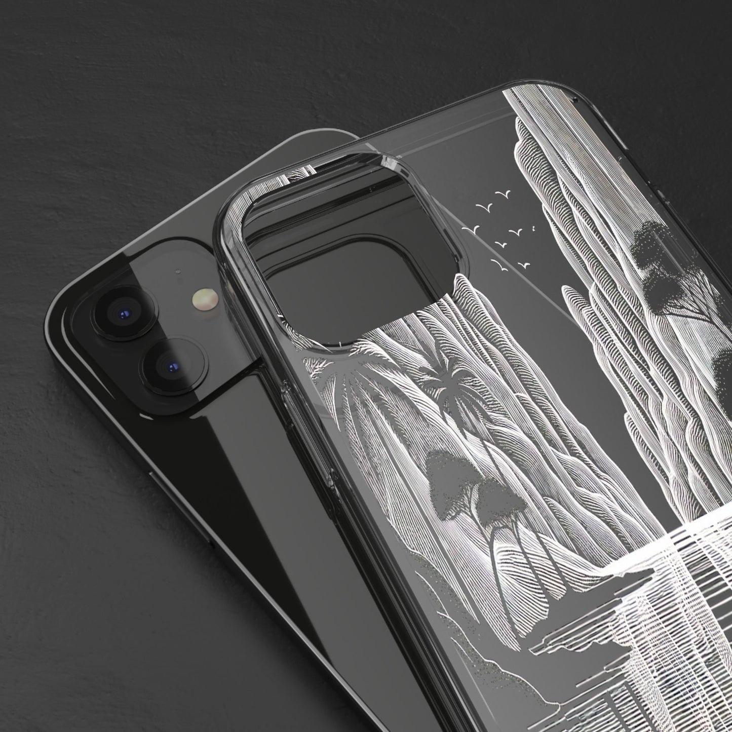 Transparent Journey Through the Cliffs Iphone Case Compatible With Iphone 16 15 14 - Clear Phone Cover