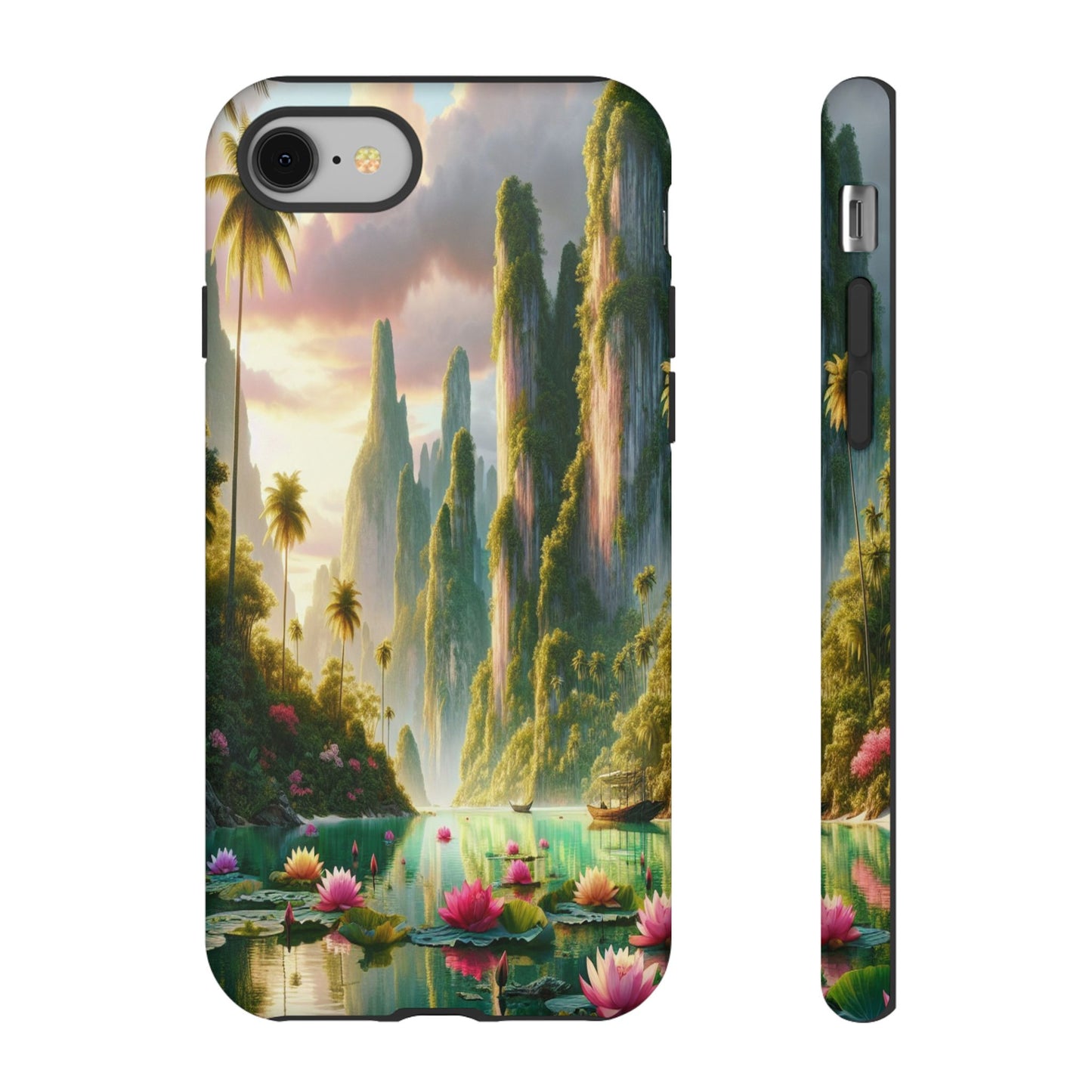 Custom Protective Tropical Oasis Vista Iphone Case Compatible With Iphone 16 15 14 - Phone Cover