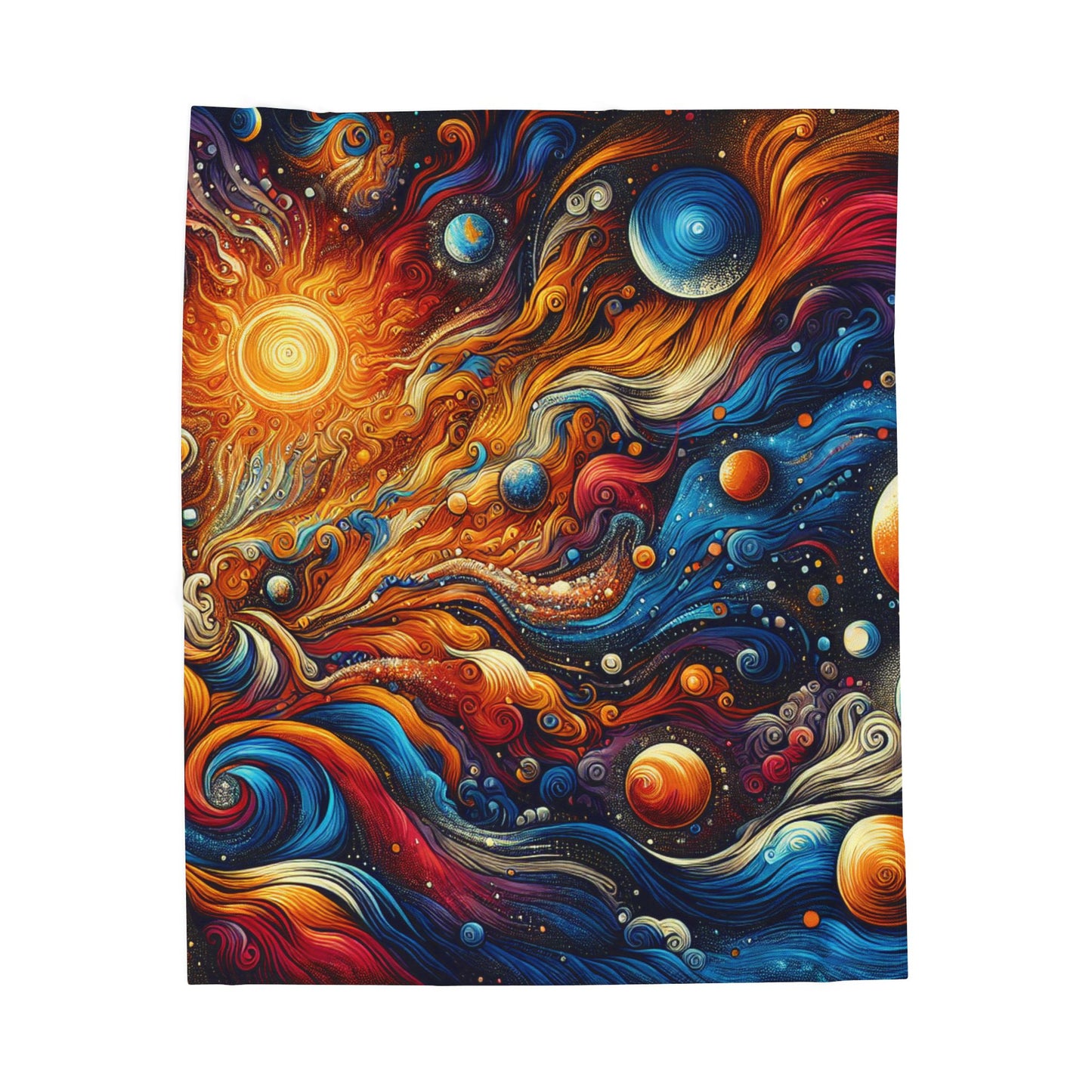 Galactic Wonder Unfolding - Plush Blanket