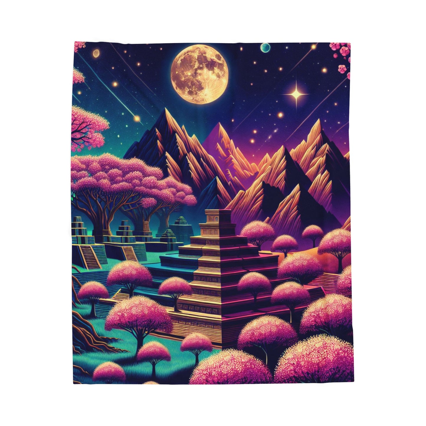 Lunar Fantasia- Plush Blanket