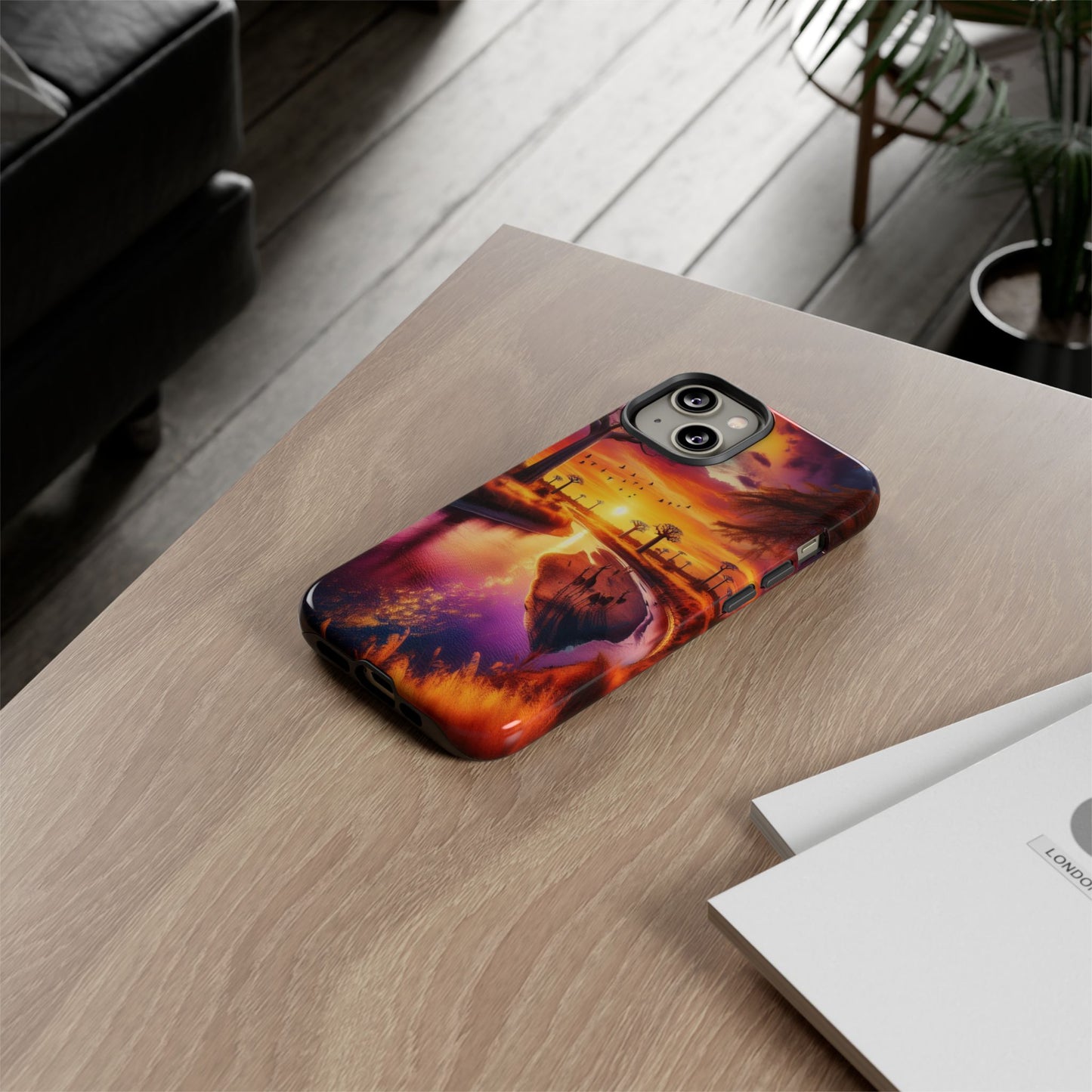 Journey Through Radiant Savannah - Phone Case