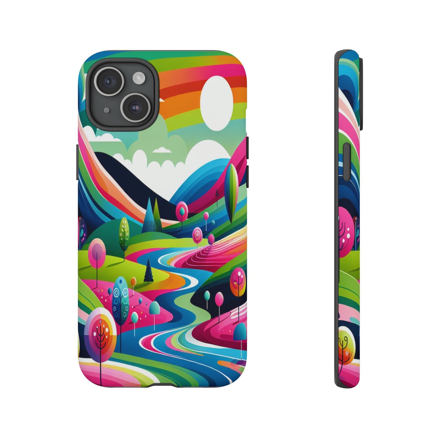 Colorful Landscape Journey - Phone Case