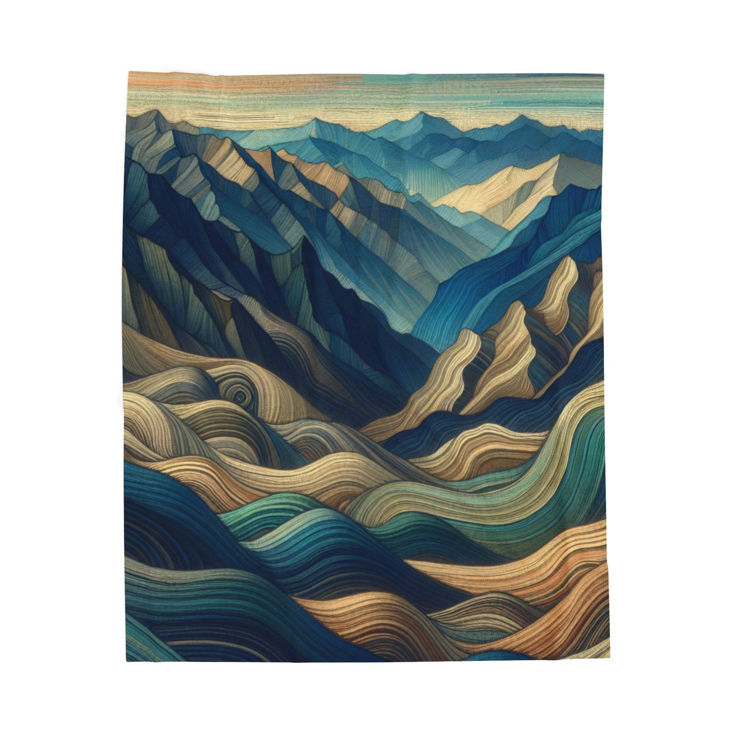 Rolling Contours - Plush Blanket