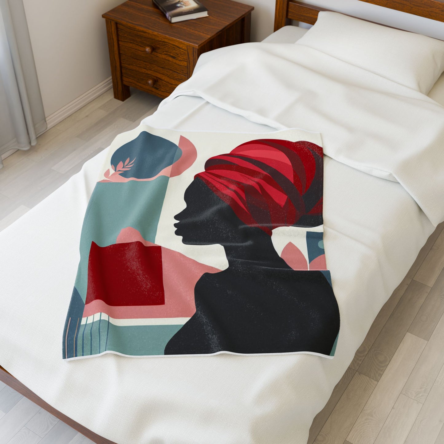 Silhouette Geometry - Plush Blanket