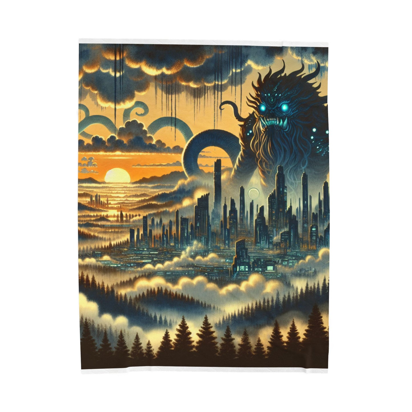Majestic Beast at Dawn - Plush Blanket