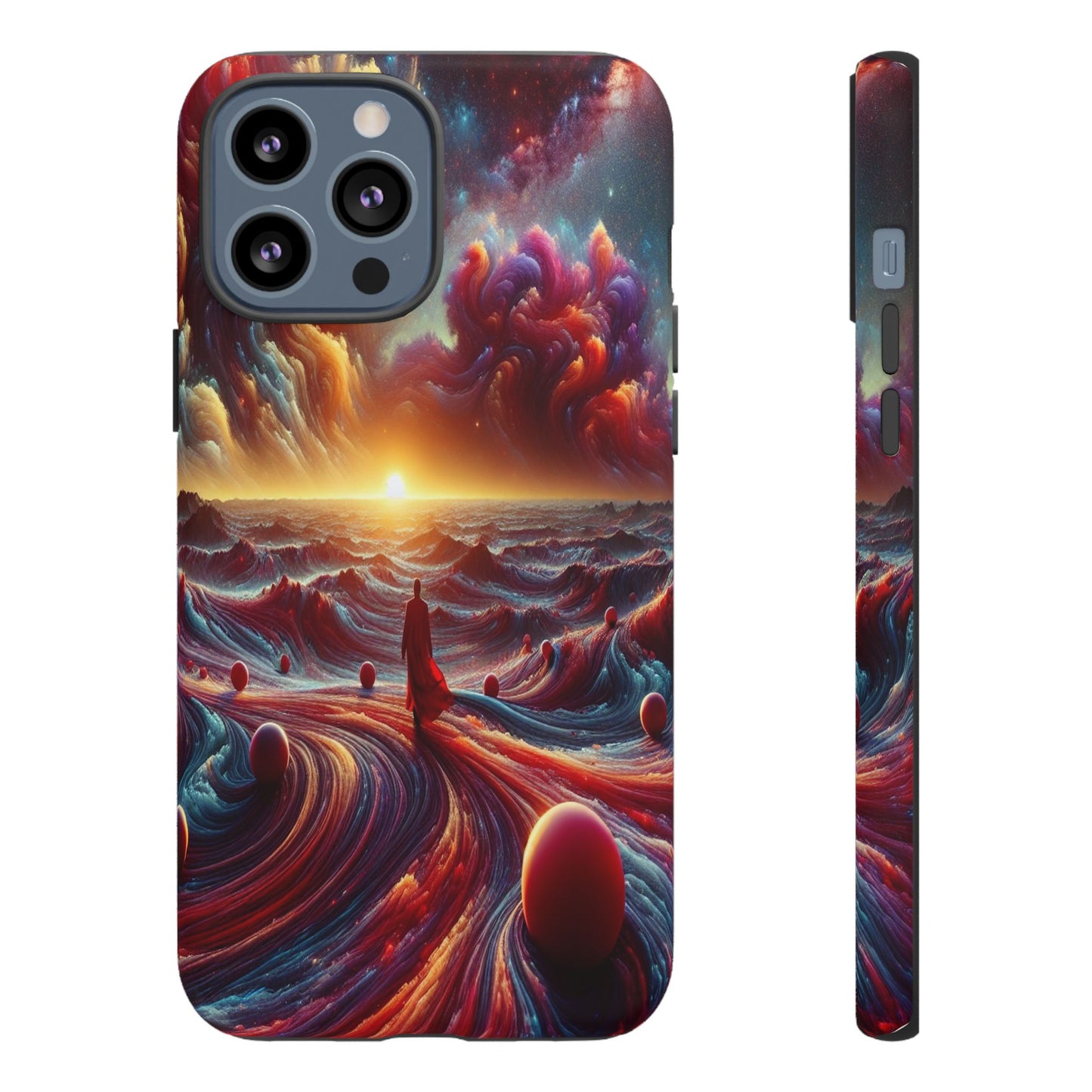 Journey Through Celestial Waves - Phone Case