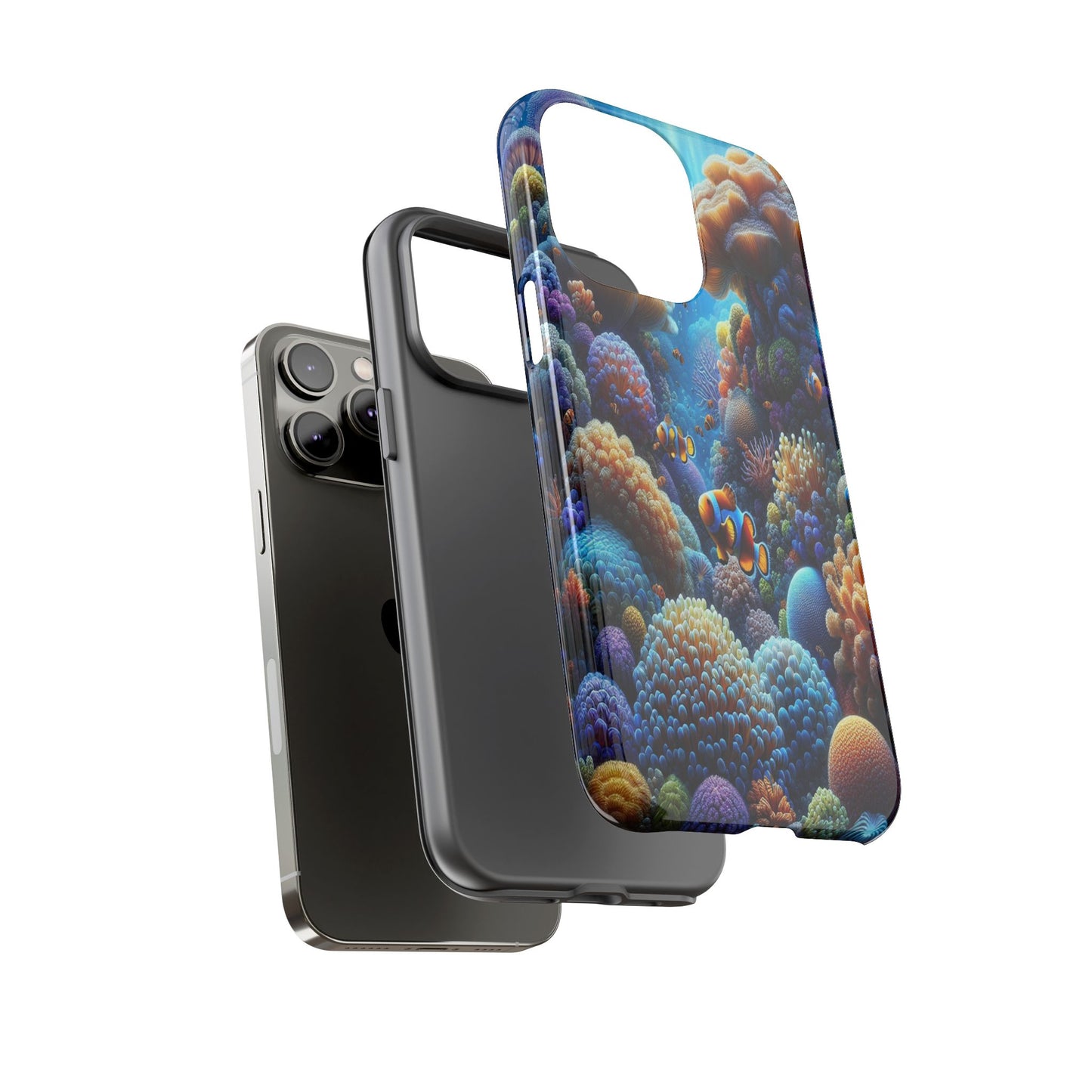 Custom ProtectiveUnderwater Paradise Alive with ColorIphone Case Compatible With Iphone 16 15 14 - Phone Cover
