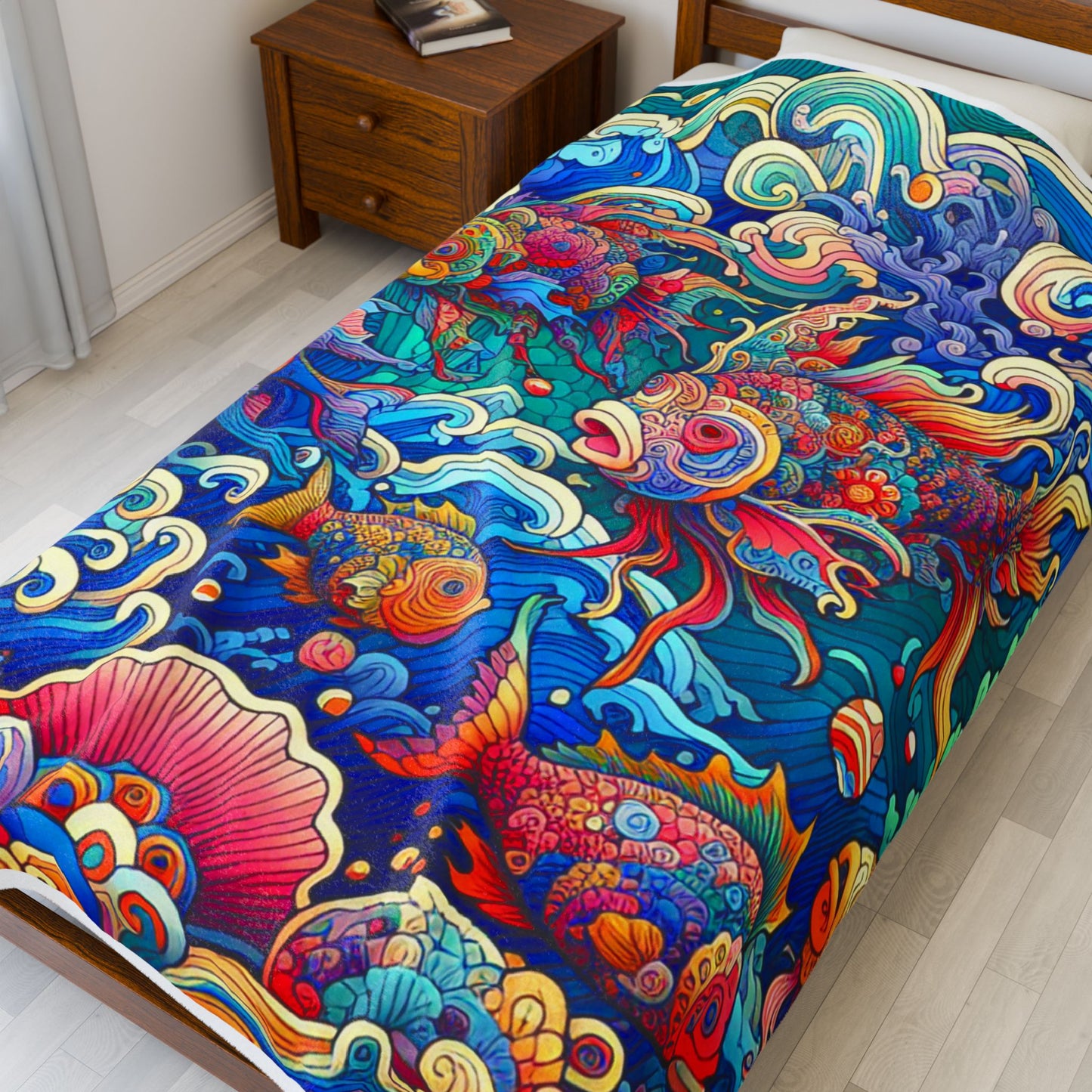 Marine Kaleidoscope - Plush Blanket