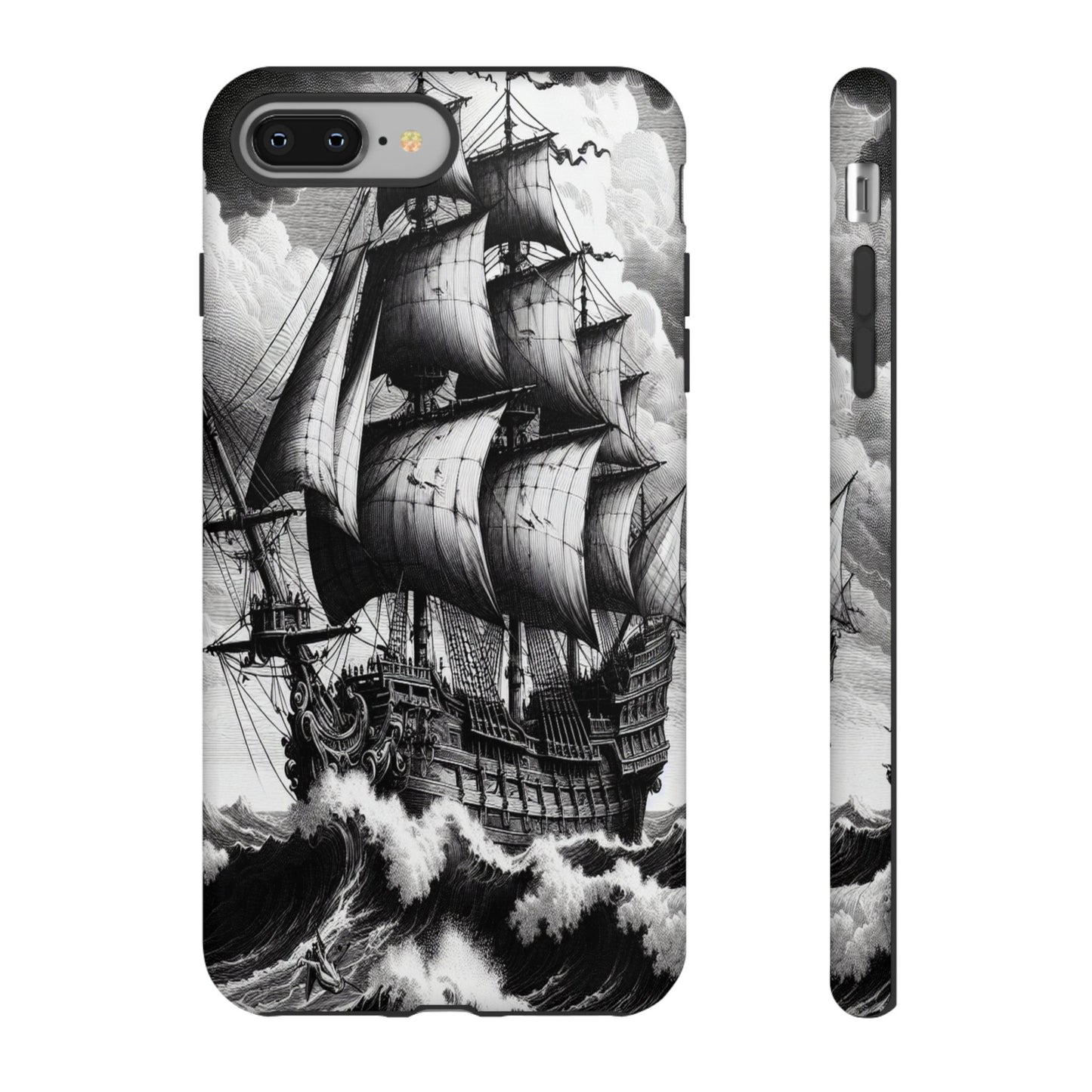 Custom ProtectiveSailing Through the TempestIphone Case Compatible With Iphone 16 15 14 - Phone Cover