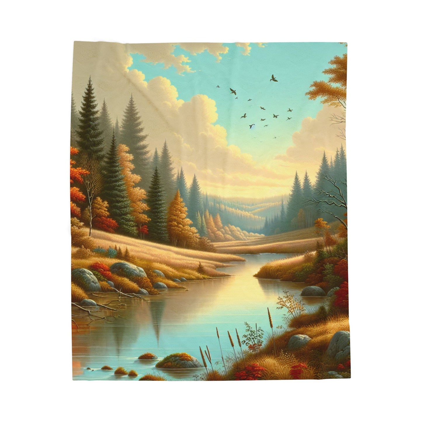 Rippling Serene Expanse- Plush Blanket