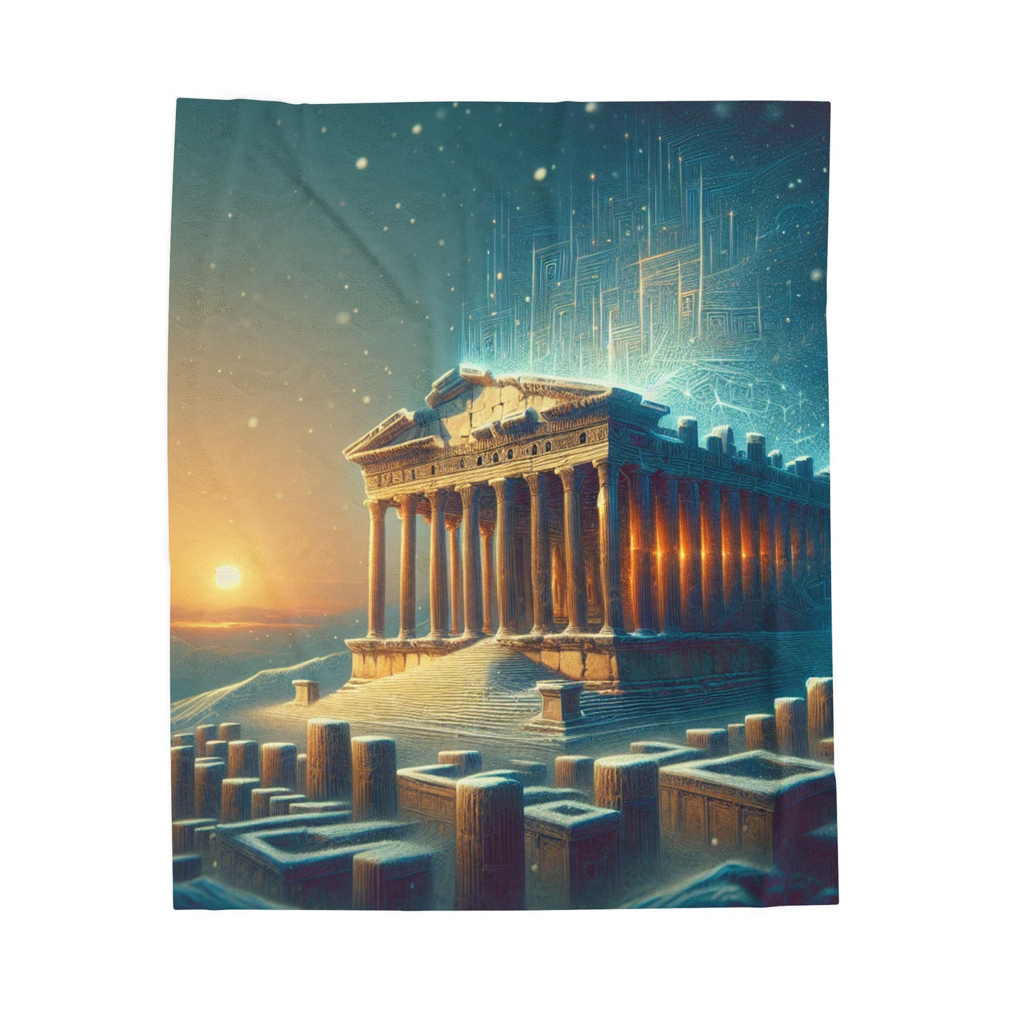 Winter's Ancient Whisper- Plush Blanket