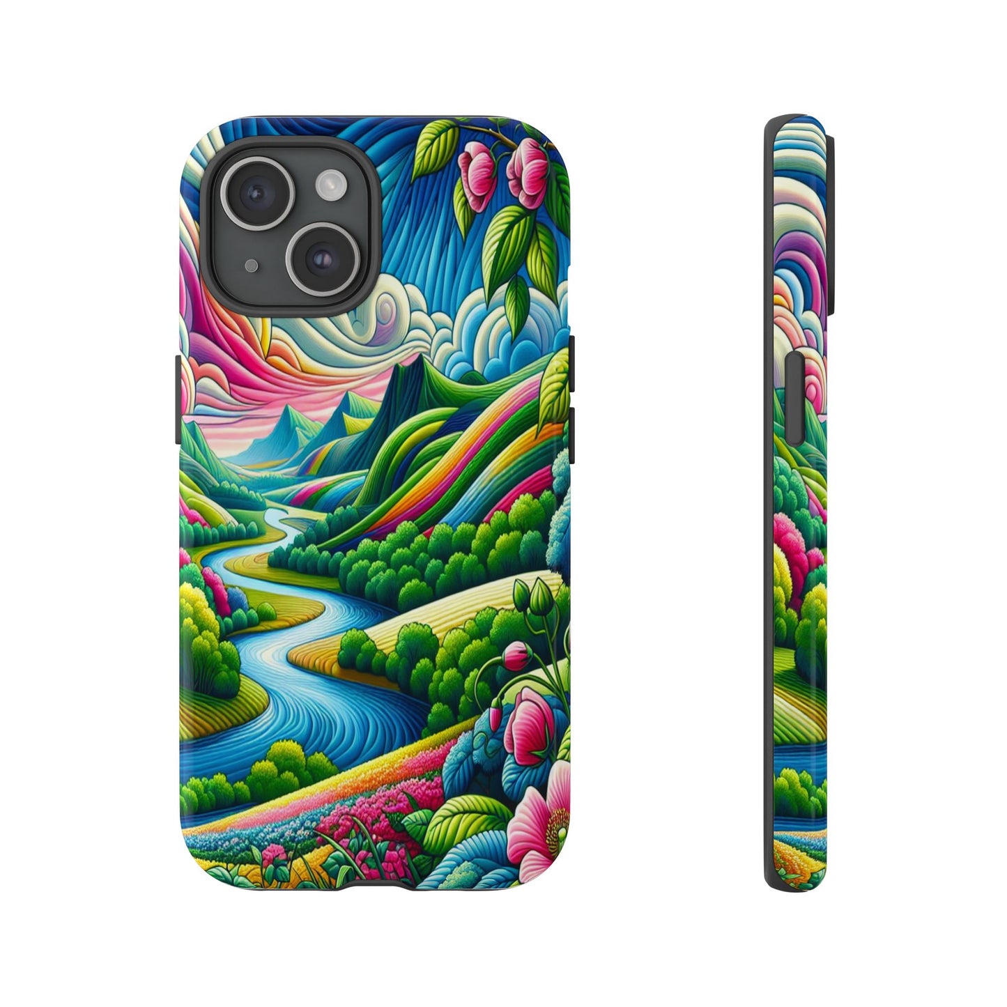 Colorful Landscape Fantasy - Phone Case
