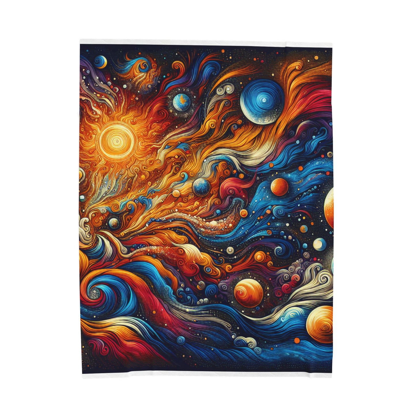 Galactic Wonder Unfolding - Plush Blanket