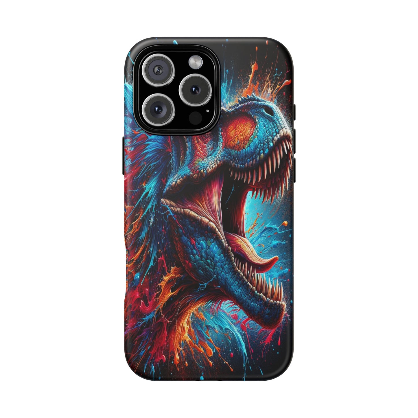 Colorburst Dinosaur Roar - Phone Case