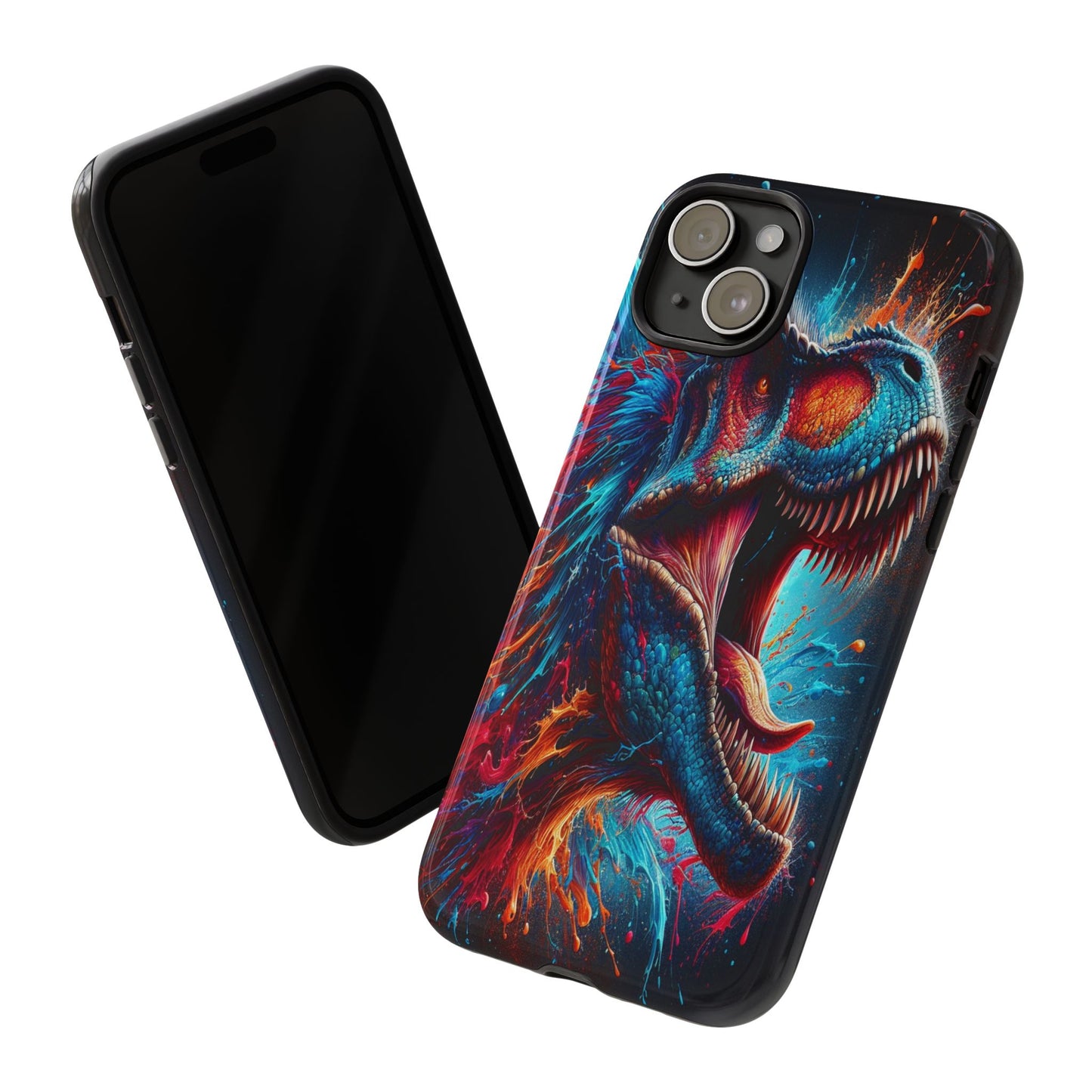 Colorburst Dinosaur Roar - Phone Case