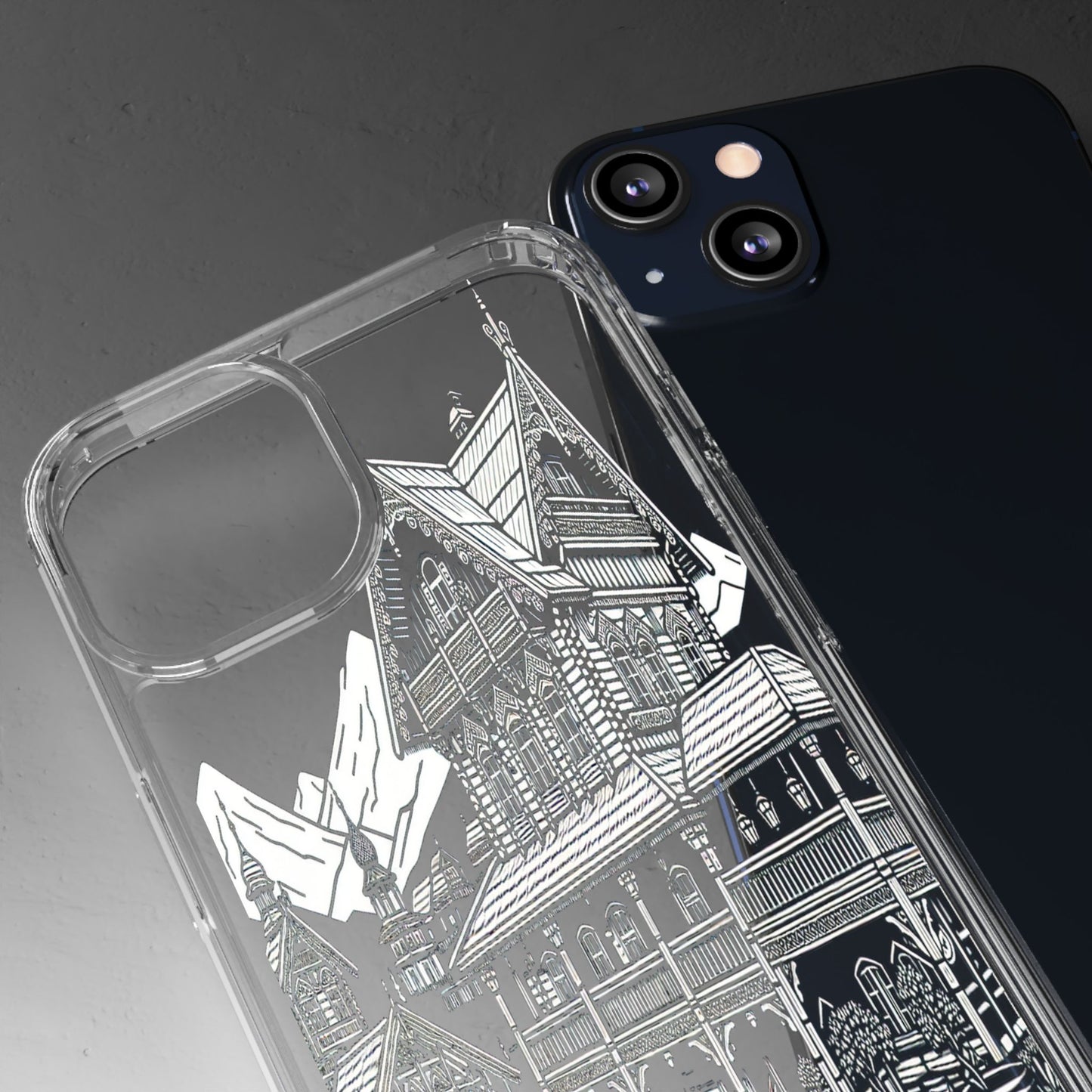 Transparent Rustic Alpine Retreat Iphone Case Compatible With Iphone 16 15 14 - Clear Phone Cover