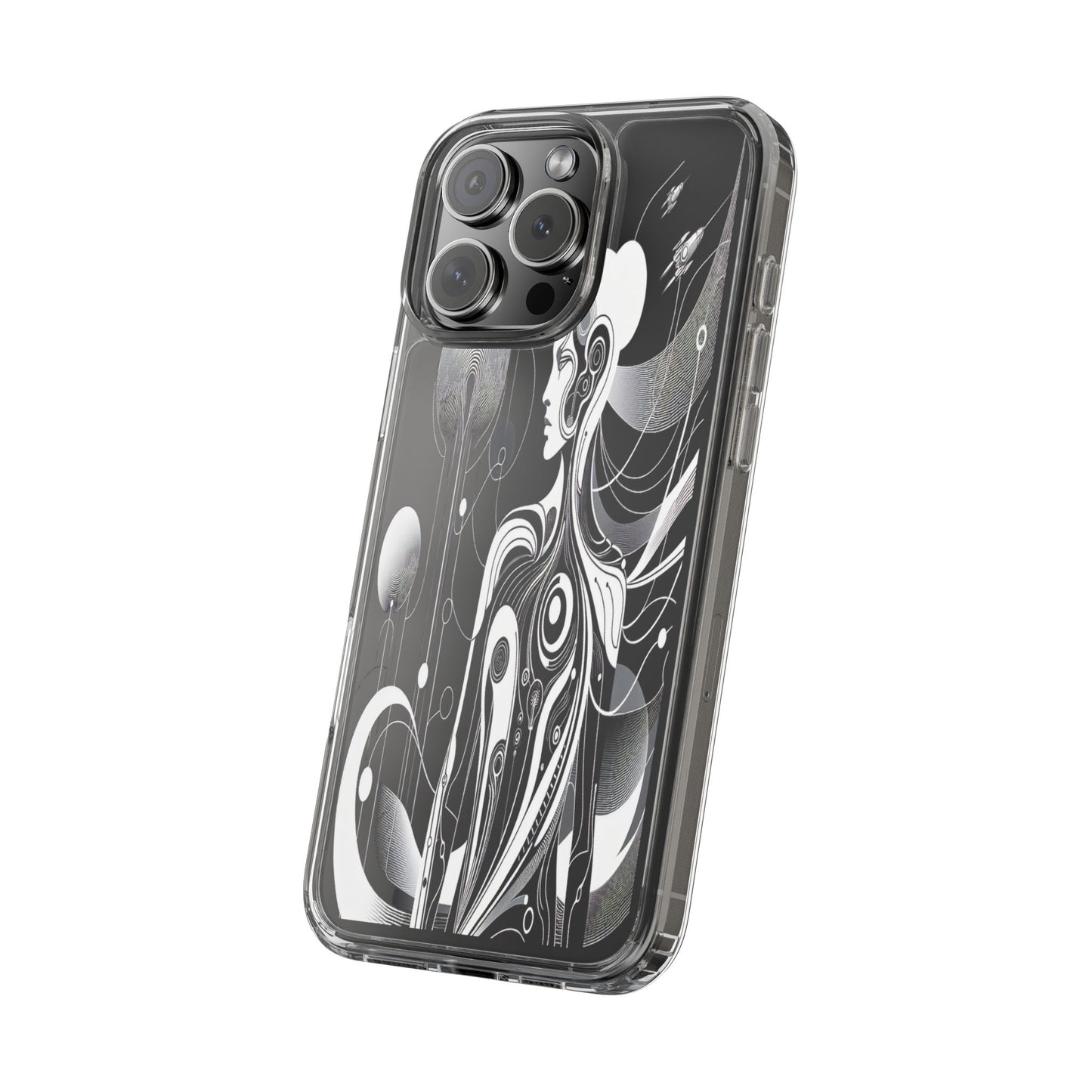 Transparent Galactic Ascent Iphone Case Compatible With Iphone 16 15 14 - Clear Phone Cover