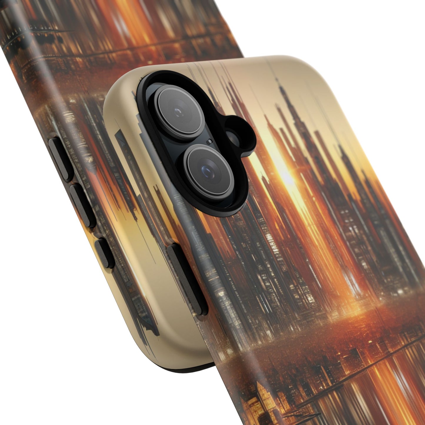 Protective Radiant Cityscape at Dusk  Iphone Case Compatible With Iphone 16 15 14 - Phone Cover