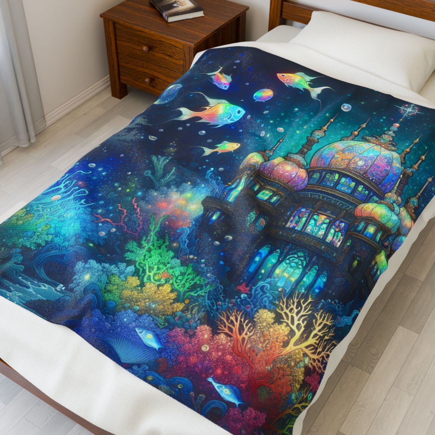 Enchanted Fantasy Pavilion - Plush Blanket