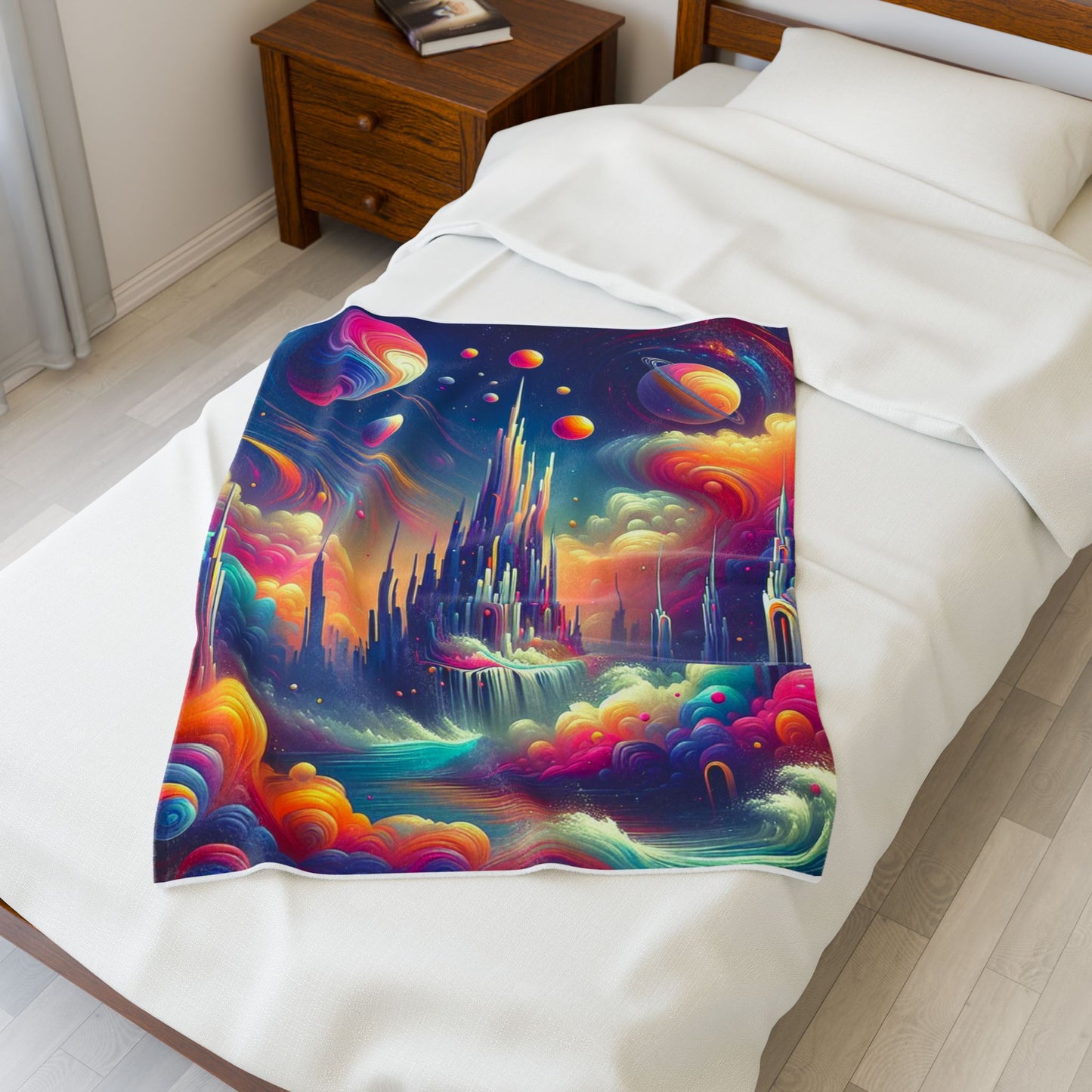 World Beyond the Clouds - Plush Blanket
