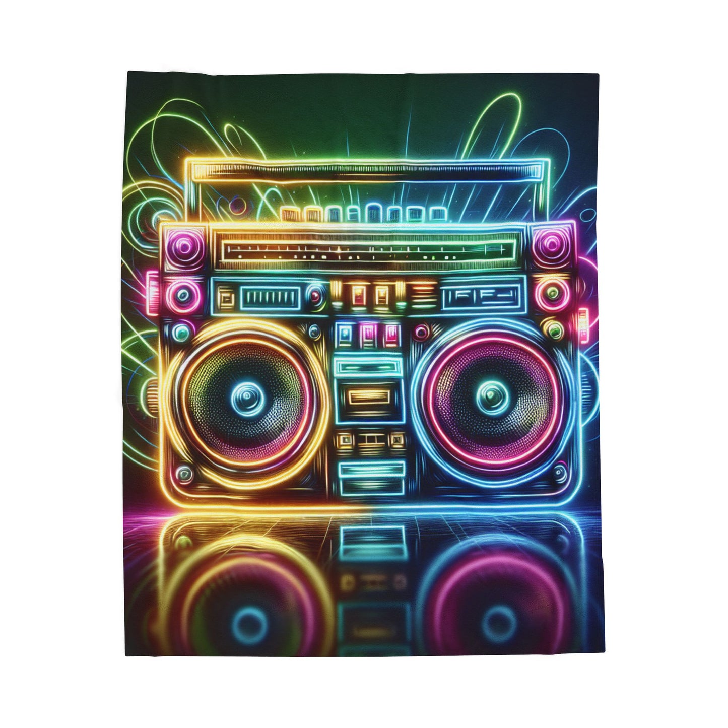 Boom Box Reverie - Plush Blanket