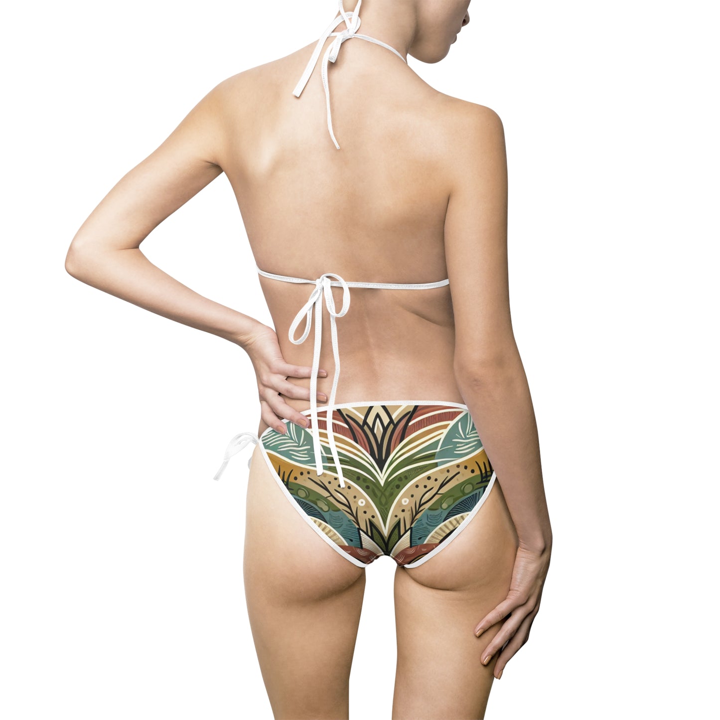 Women's Art Deco Nature Fusion Bikini Swimsuit