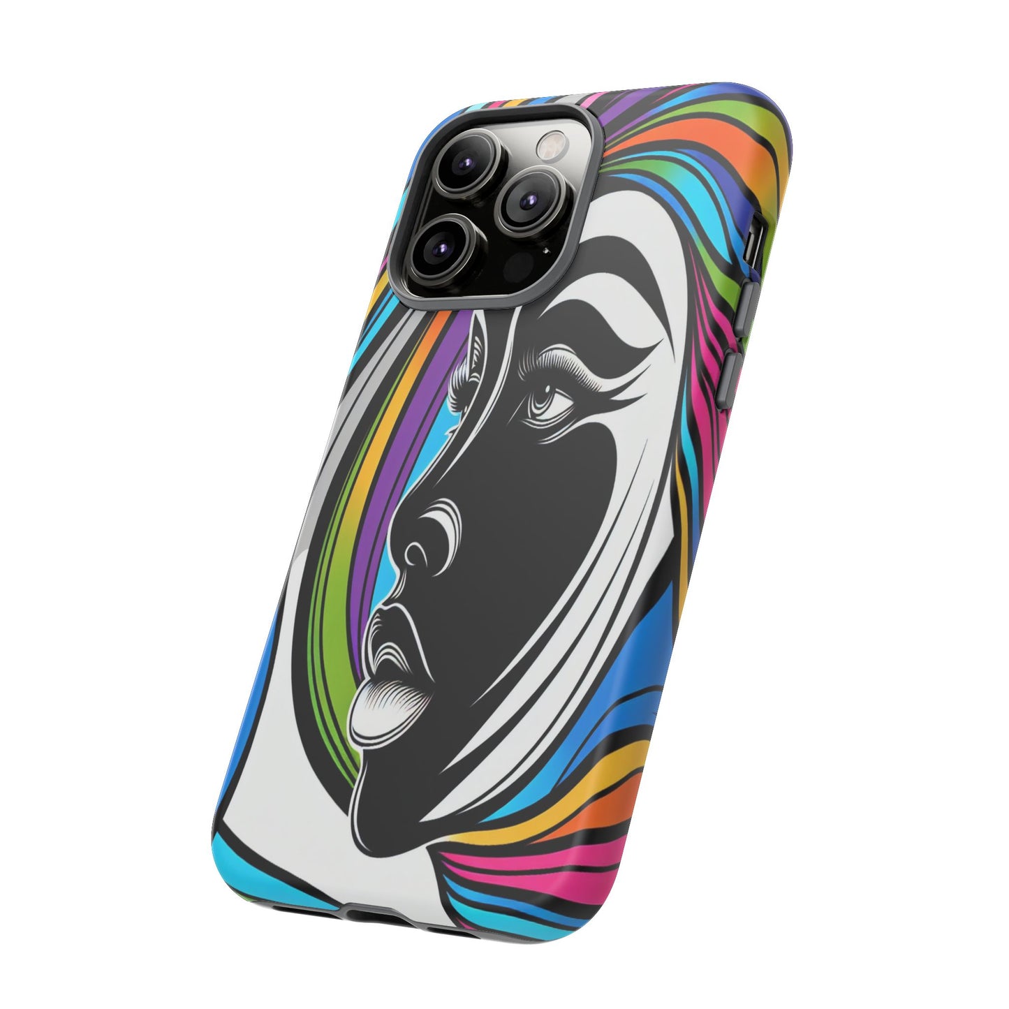 Colorful Portrait Fusion - Phone Case