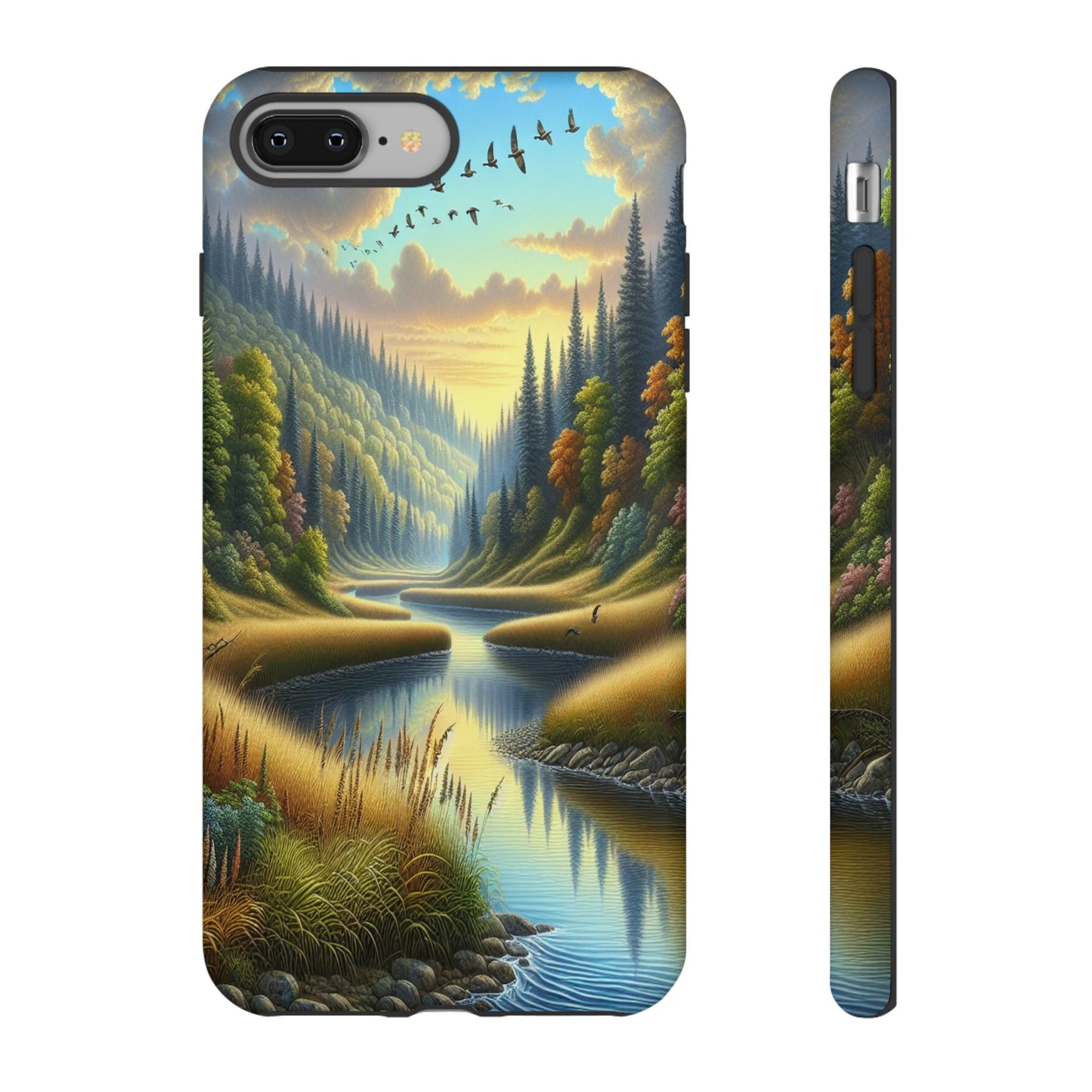 ProtectiveTranquil Riverside EscapeIphone Case Compatible With Iphone 16 15 14 - Phone Cover
