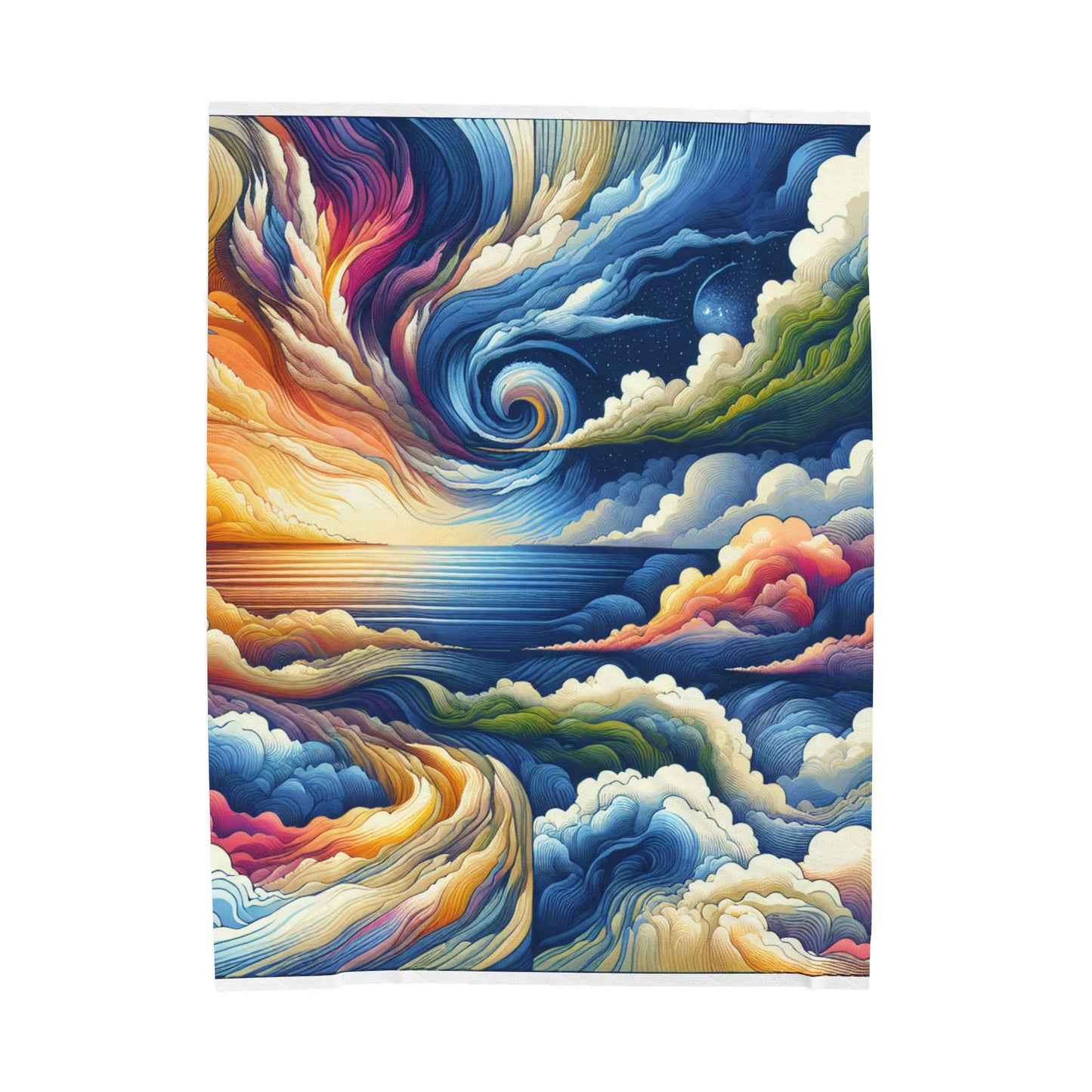 Swirling Creation - Plush Blanket