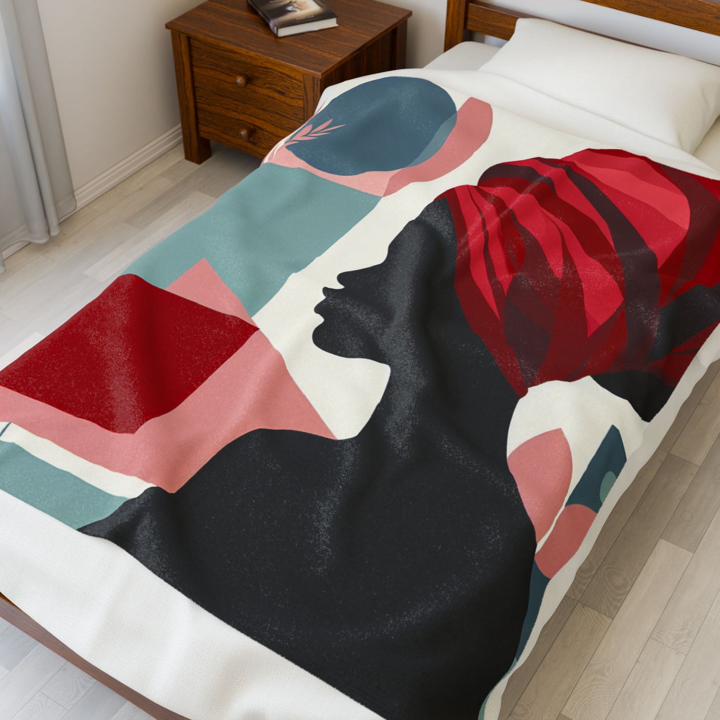 Silhouette Geometry - Plush Blanket