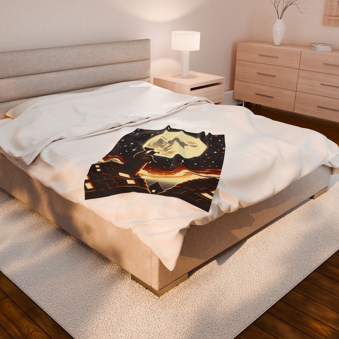 Lunar Reading Odyssey - Plush Blanket