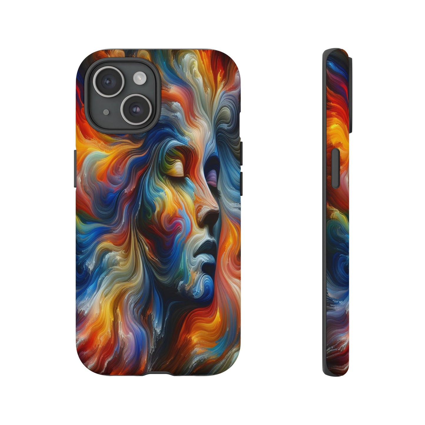 Custom Protective Whirlwind of Colors Iphone Case Compatible With Iphone 16 15 14 - Phone Cover