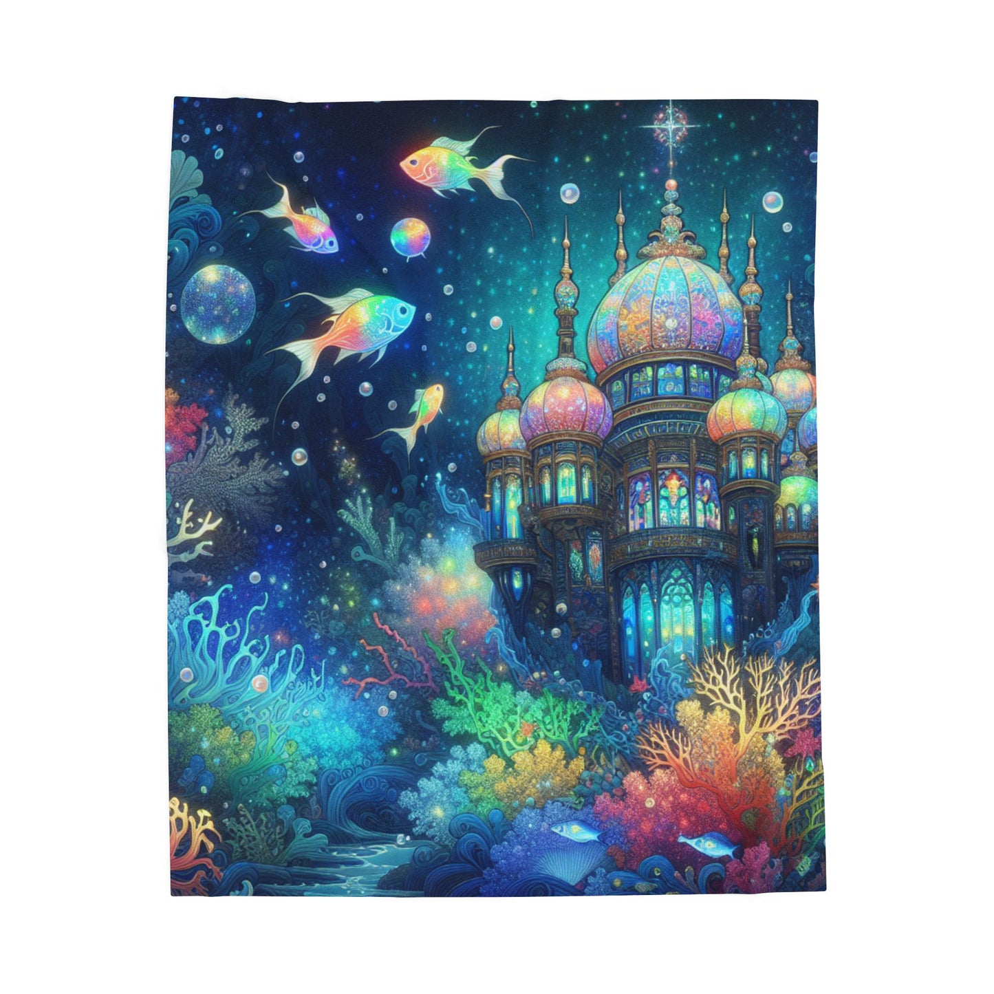 Enchanted Fantasy Pavilion - Plush Blanket