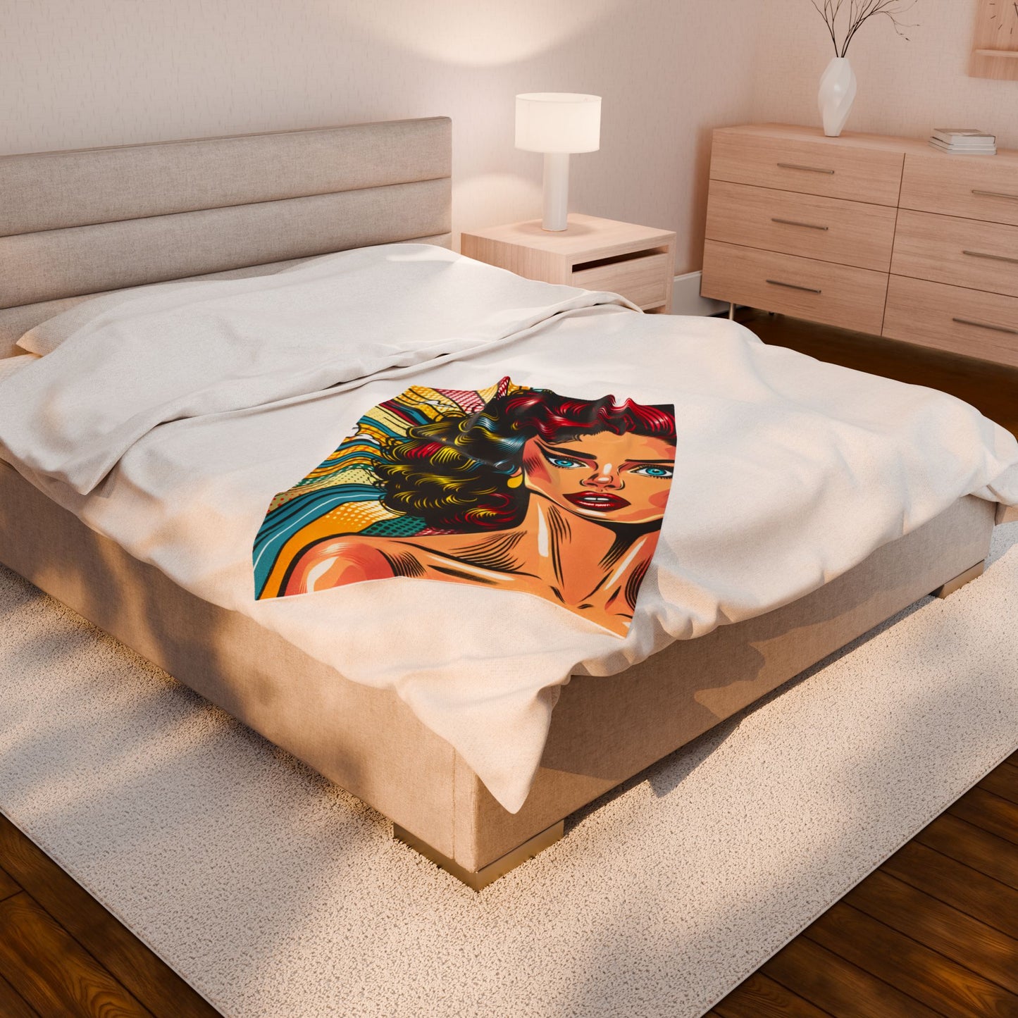 Retro Pop Diva- Plush Blanket