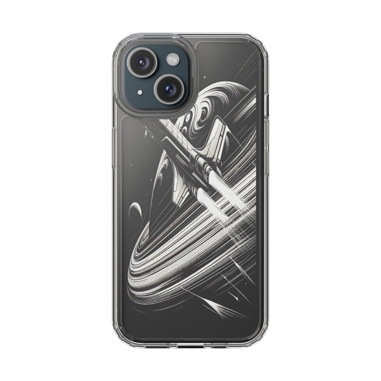 Transparent Voyage Beyond the Rings Iphone Case Compatible With Iphone 16 15 14 - Clear Phone Cover