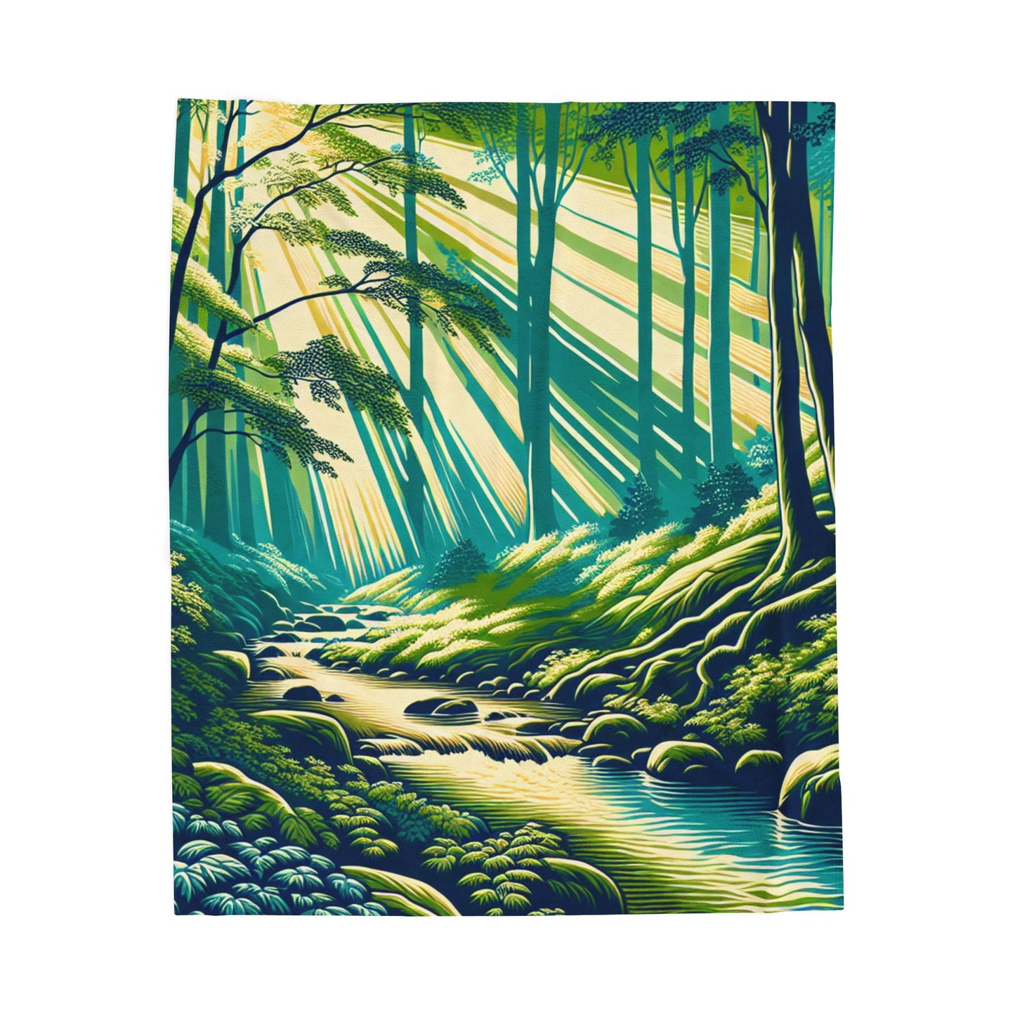 Sunlit Tranquility - Plush Blanket