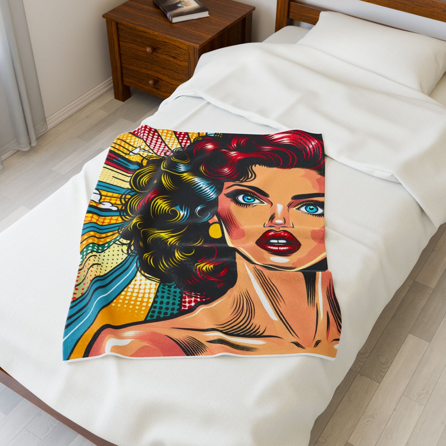 Retro Pop Diva- Plush Blanket