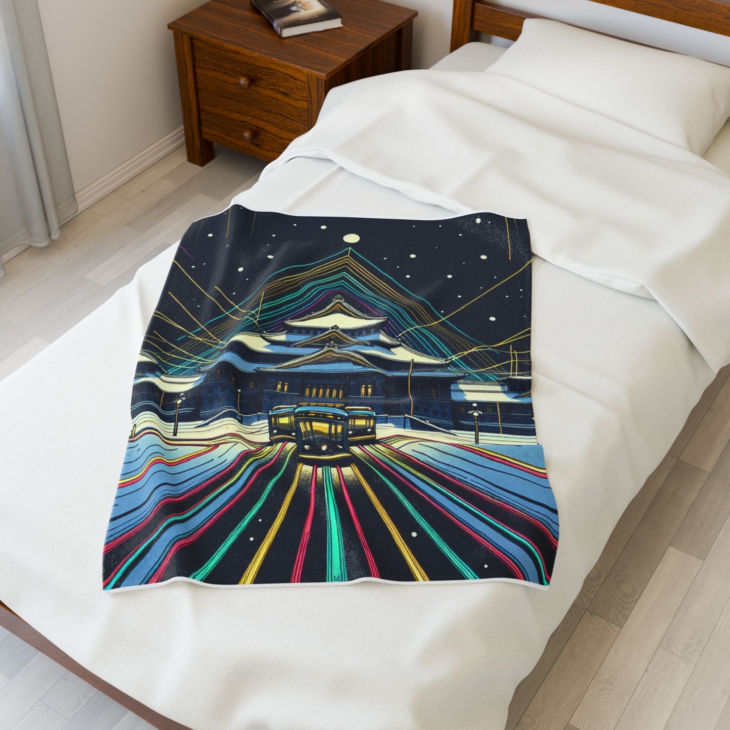 Palace of Light and Snowflakes - Plush Blanket