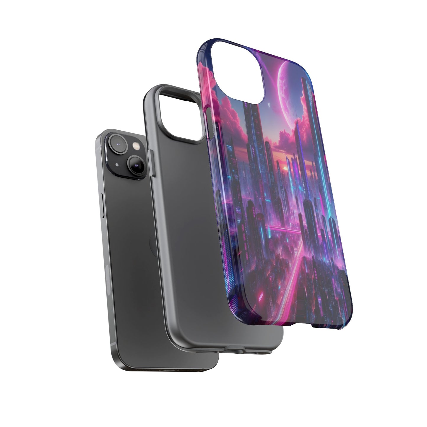 Futuristic Skyline Fantasy - Phone Case