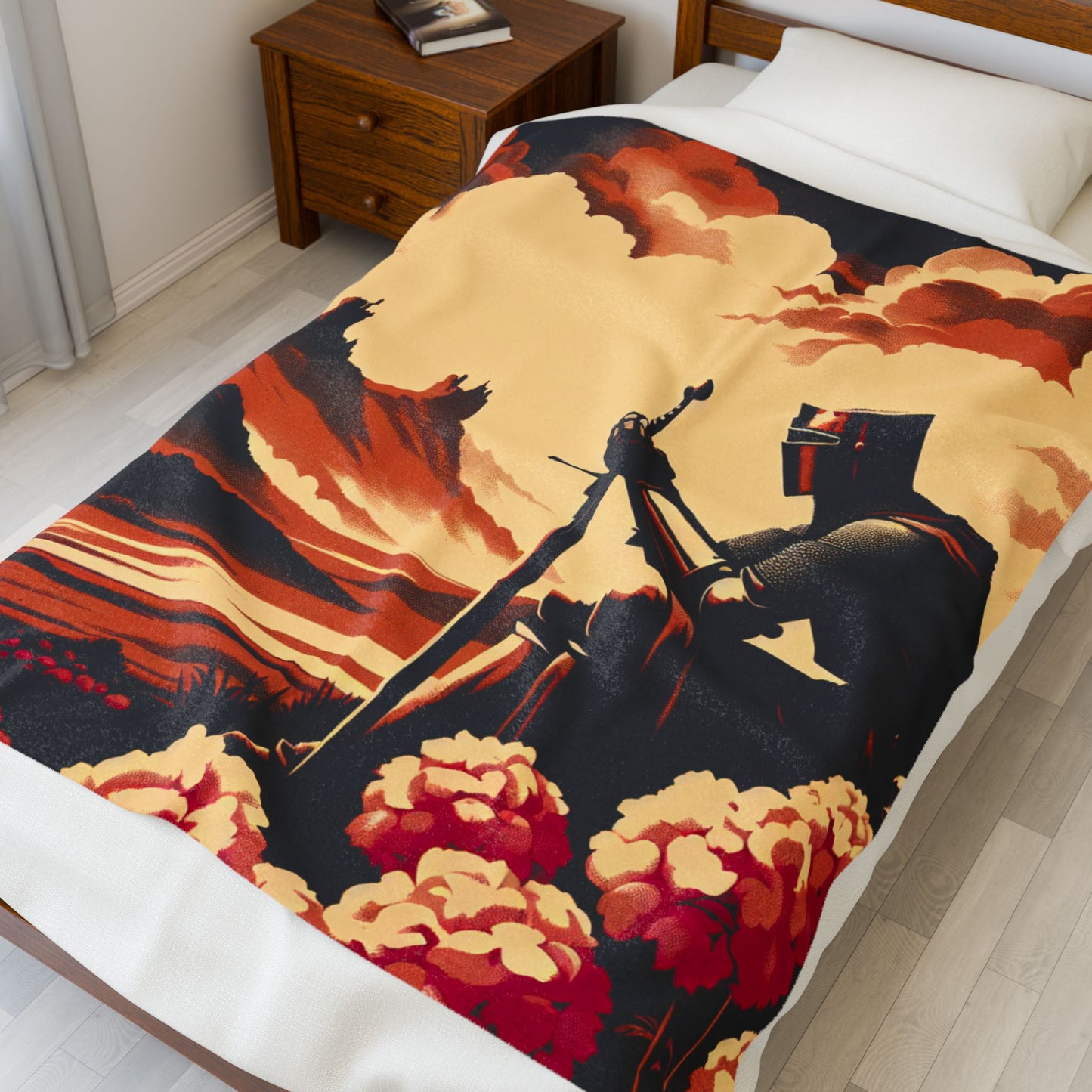 Knight's Contemplation - Plush Blanket