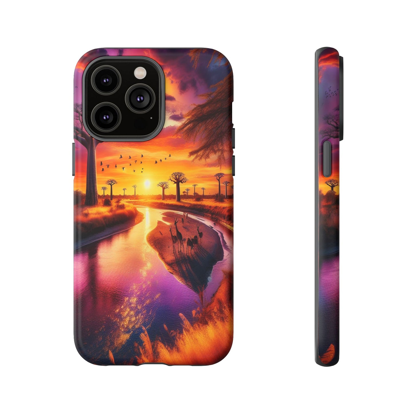 Journey Through Radiant Savannah - Phone Case