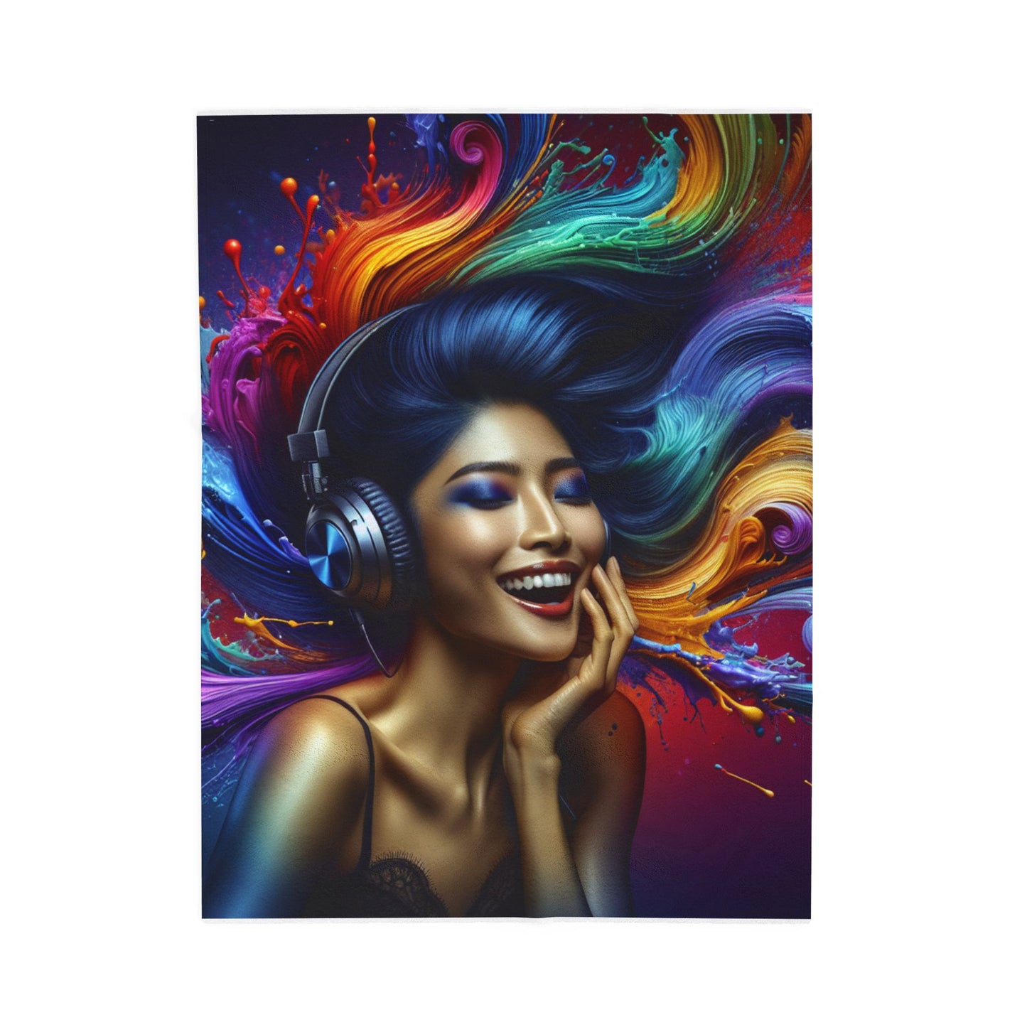 Colorful Melody Escape- Plush Blanket